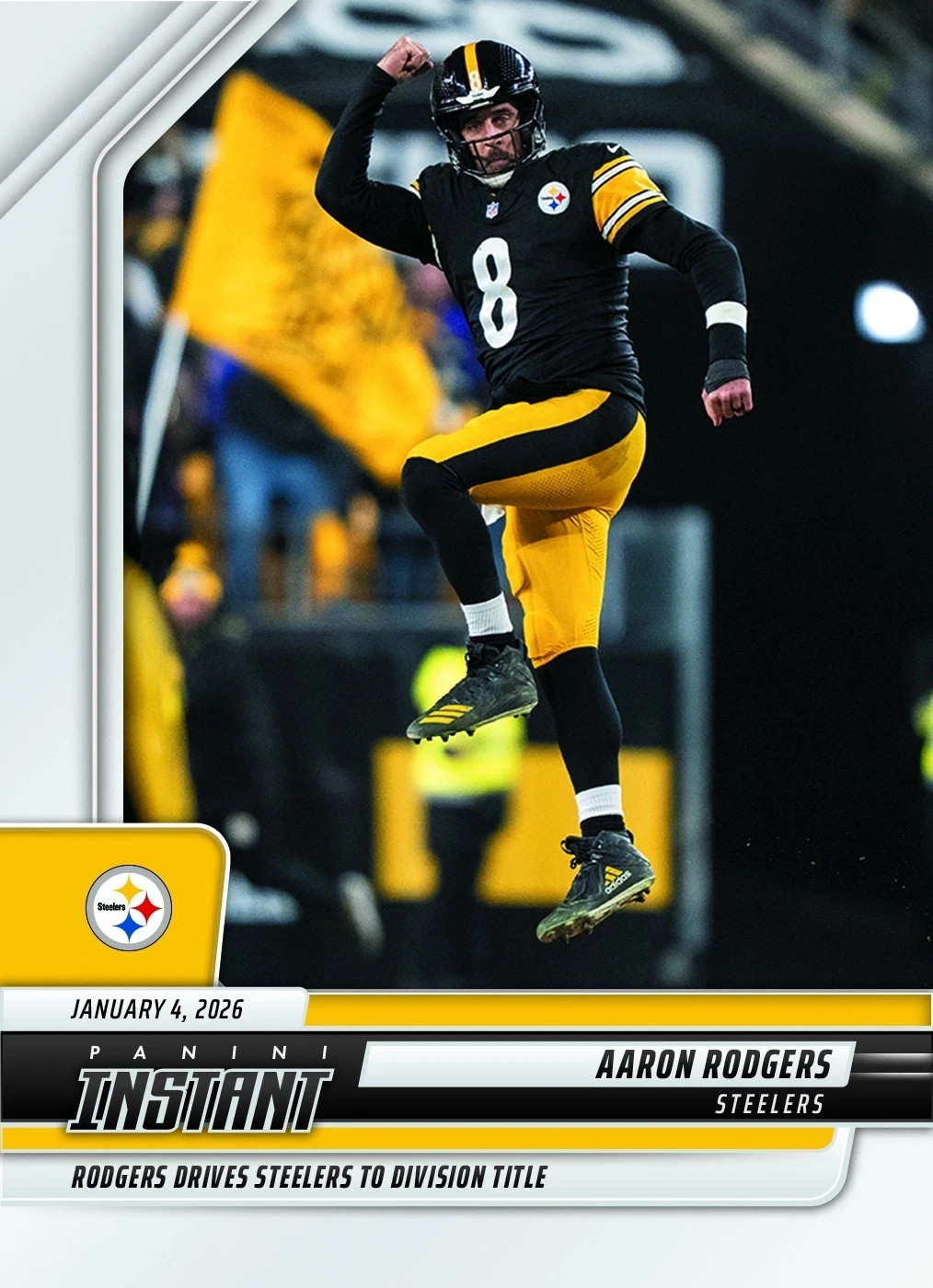 2025-26 Panini Instant NFL #408 Aaron Rodgers Pittsburgh Steelers – Presale