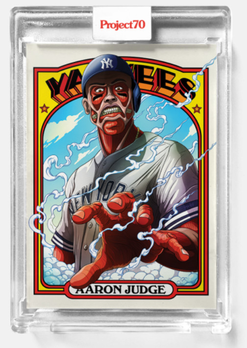 2021 TOPPS PROJECT 70 AARON JUDGE ALEX PARDEE CARD #635 Attack on Titan