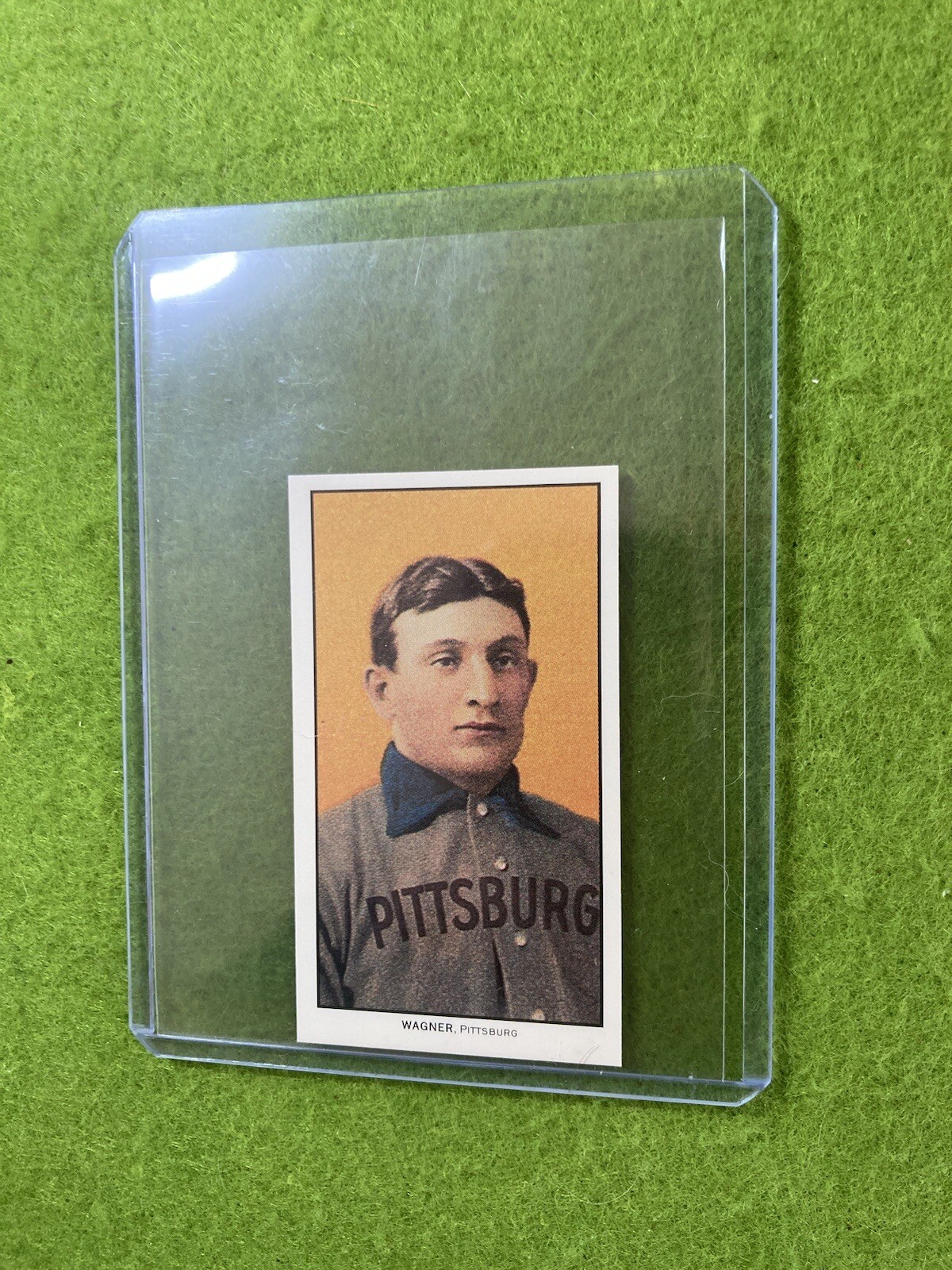 Honus Wagner T-206 REPRINT ROOKIE BASEBALL CARD JERSEY #33 PIRATES 1995 T-206 RC