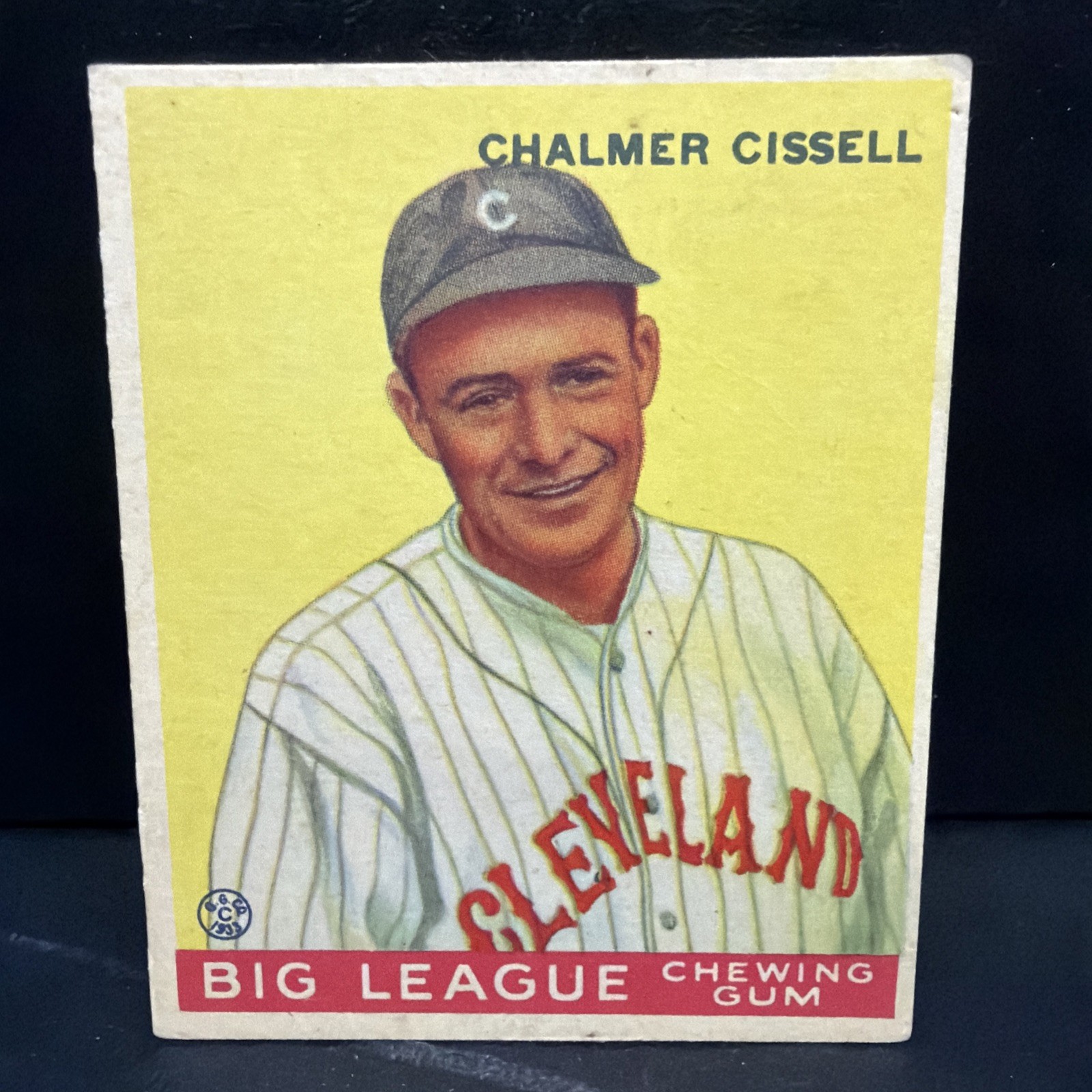 1933 Goudey #26 CHALMER CISSELL Cleveland Indians ~ EXCELLENT