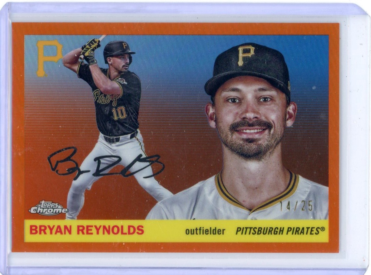2025 Topps Platinum Anniversary – #117 Bryan Reynolds Orange /25 – Pirates
