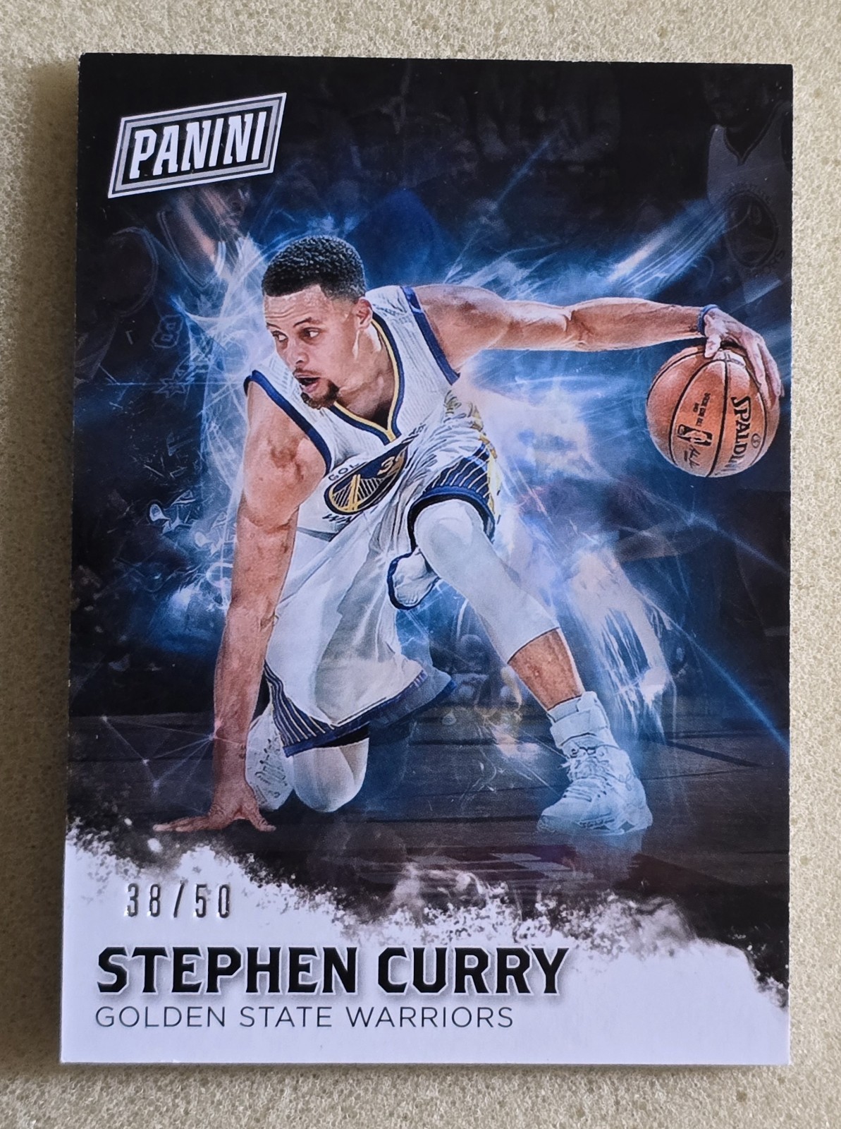 2016 Panini Father’s Day STEPHEN CURRY Panini Collection #/50 SP Warriors #3