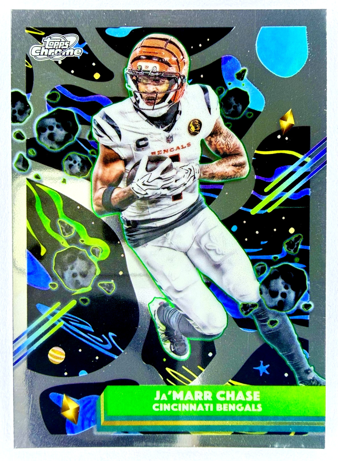 2025 Topps Cosmic Chrome Football JA’MARR CHASE #20 Base – Cincinnati Bengals