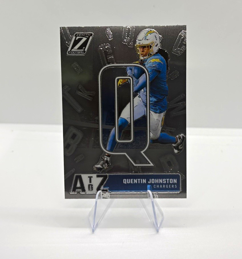 Panini 2023 Zenith Quentin Johnston A to Z Insert #17 Los Angeles Chargers