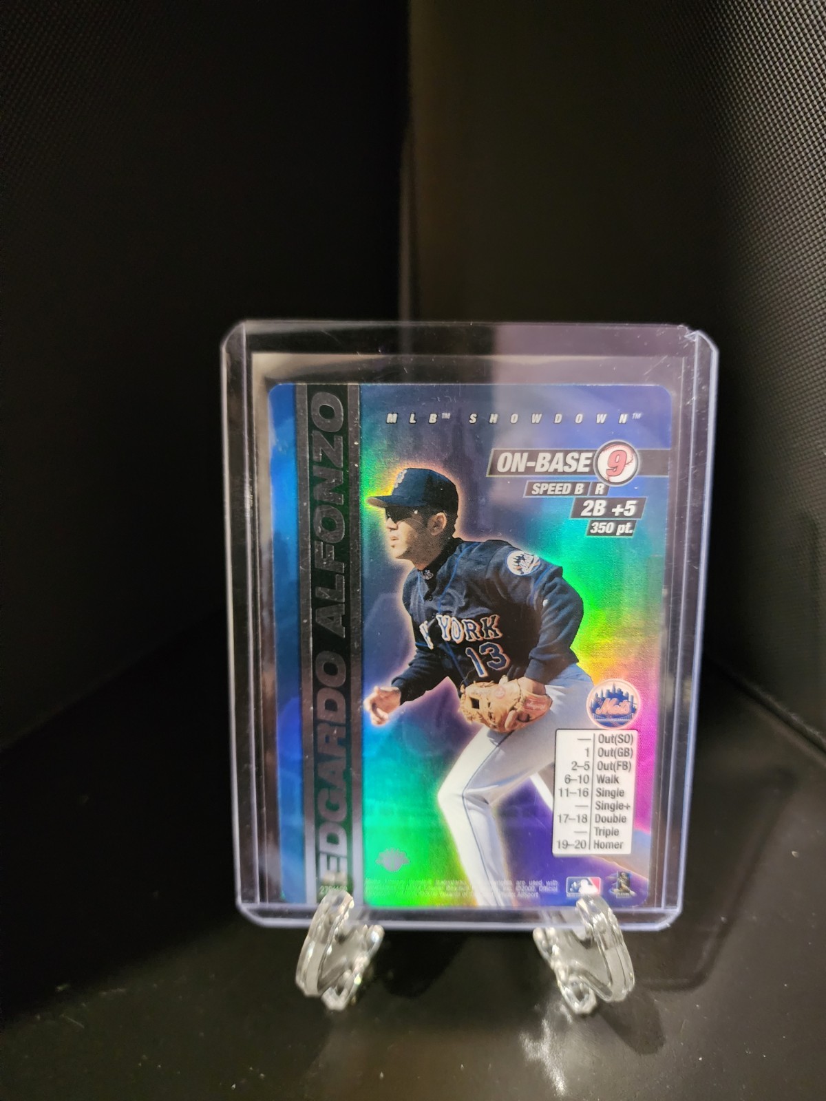 Wizards of the Coast 2000 MLB Showdown Edgardo Alfonzo Mets #278 On-Base Holo