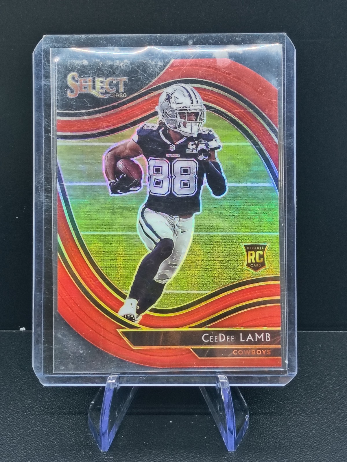 2020 Select CeeDee Lamb Field Level Red Die Cut RC Cowboys Rookie 357