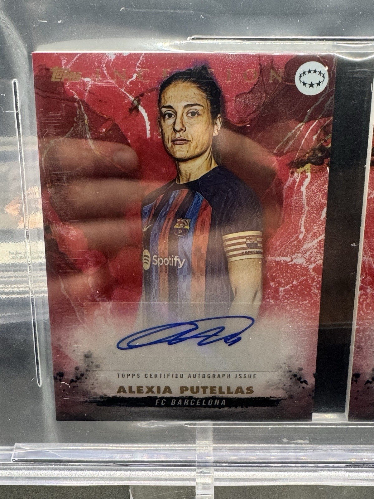 2022 Topps Dual Autograph Booklet Aitana Bonmati/Alexia Putellas /10 Barcelona