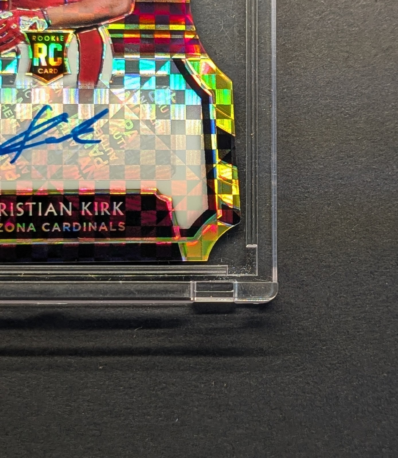 CHRISTIAN KIRK Rookie Auto 2018 Select Gold Die-Cut Power Prizm RC SSP /10