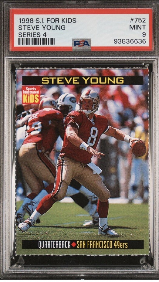 Steve Young Rare 49ers 1998 NFL Sports Illustrated for Kids SI MINT POP 1 PSA 9