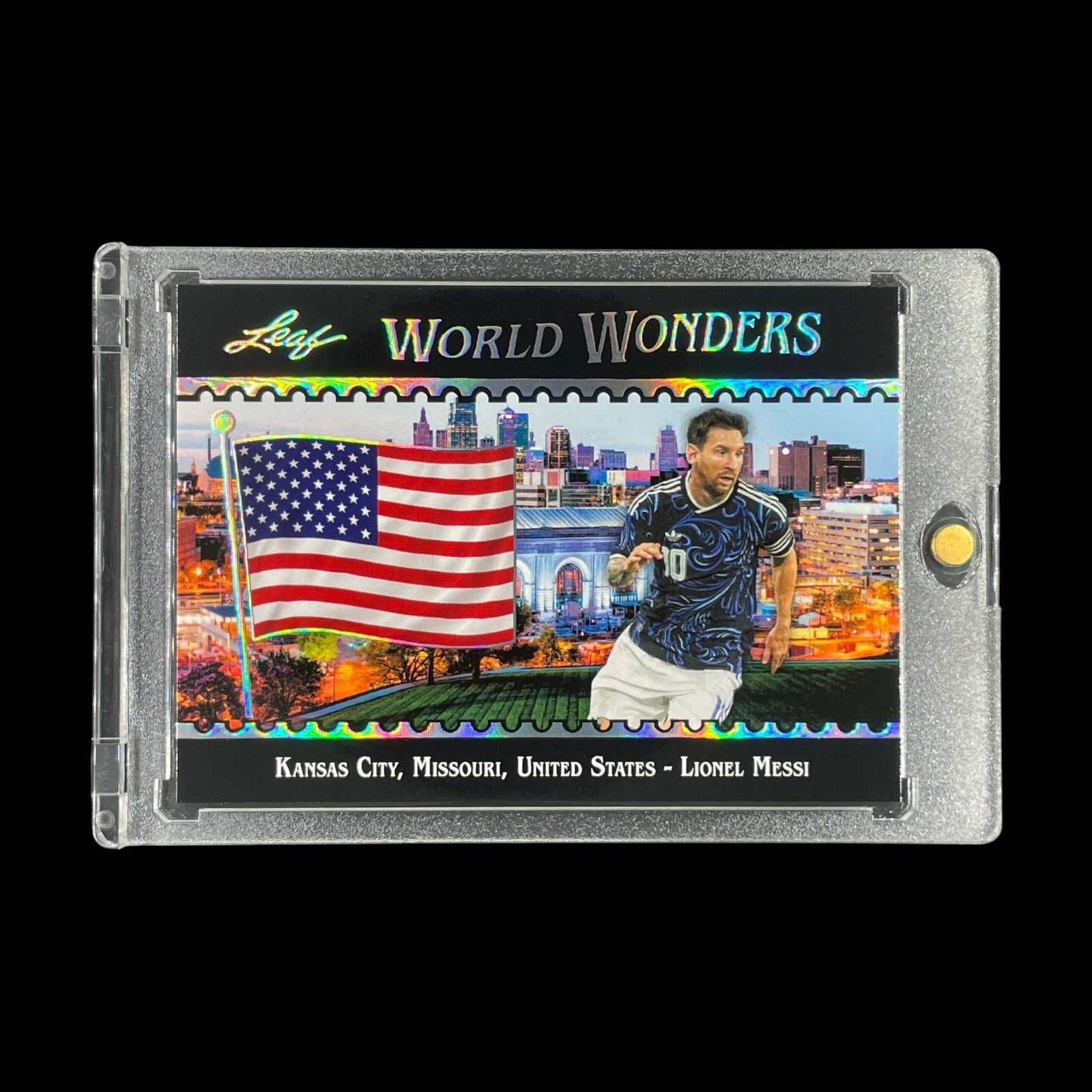 LIONEL MESSI SILVER HOLO 2026 Leaf Soccer World Wonders Exclusive SP – Argentina