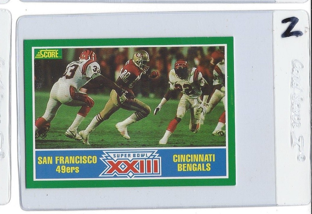 1989 SCORE #275 SUPER BOWL XXIII 49ERS BENGALS JERRY RICE PACK FRESH MINT