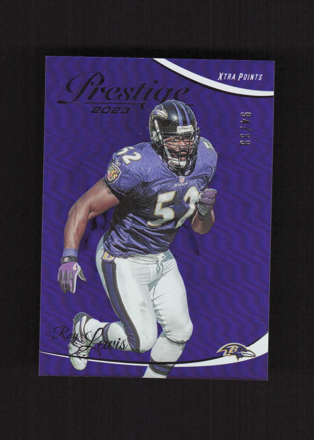 2023 Panini Prestige Xtra Points Premium Purple #28 Ray Lewis Ravens #/99