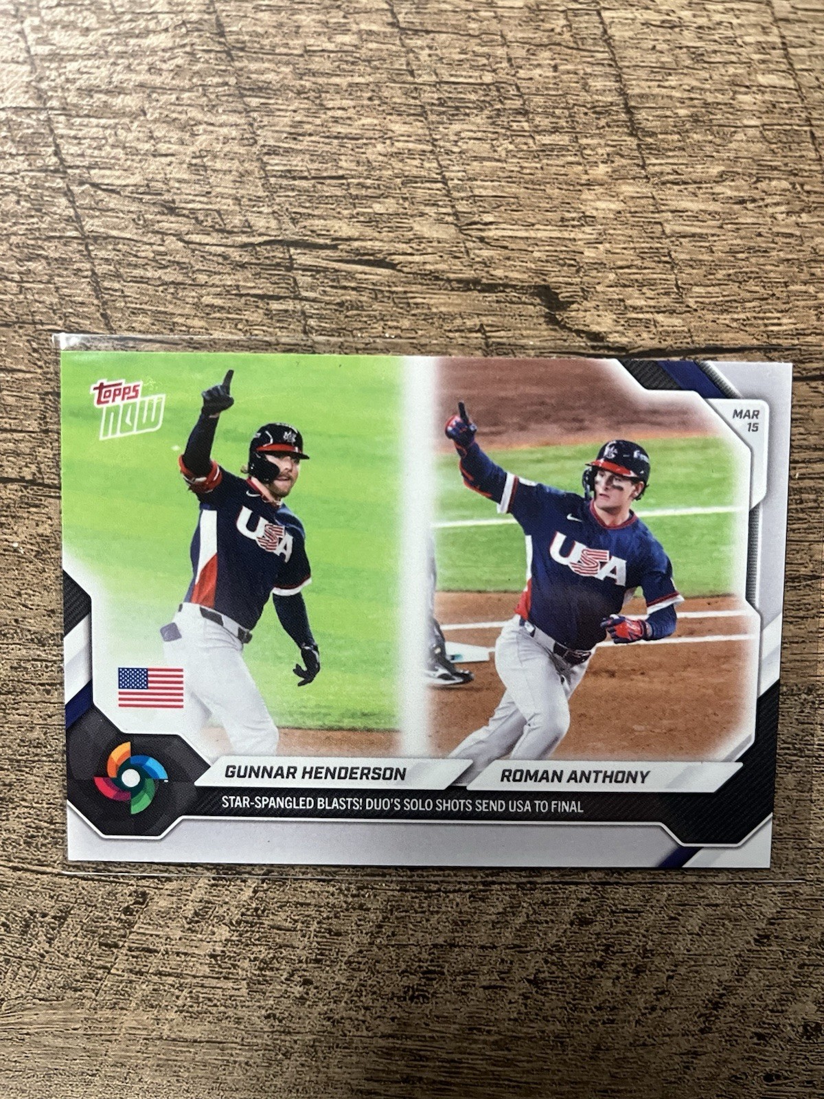 2026 Topps NOW World Baseball Classic Gunnar Henderson/Roman Anthony #37 Presale