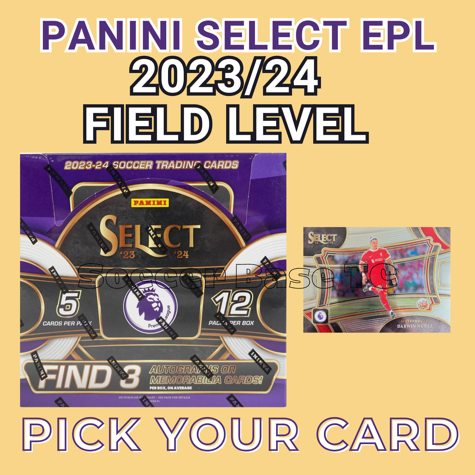 2023-24 Panini Select Premier League EPL – Pick Your Card 201-250 FIELD LEVEL