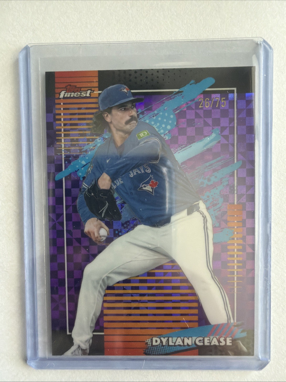 2026 Topps Finest X Fractor Purple Umcommon /75 #109 Dylan Cease Blue Jays