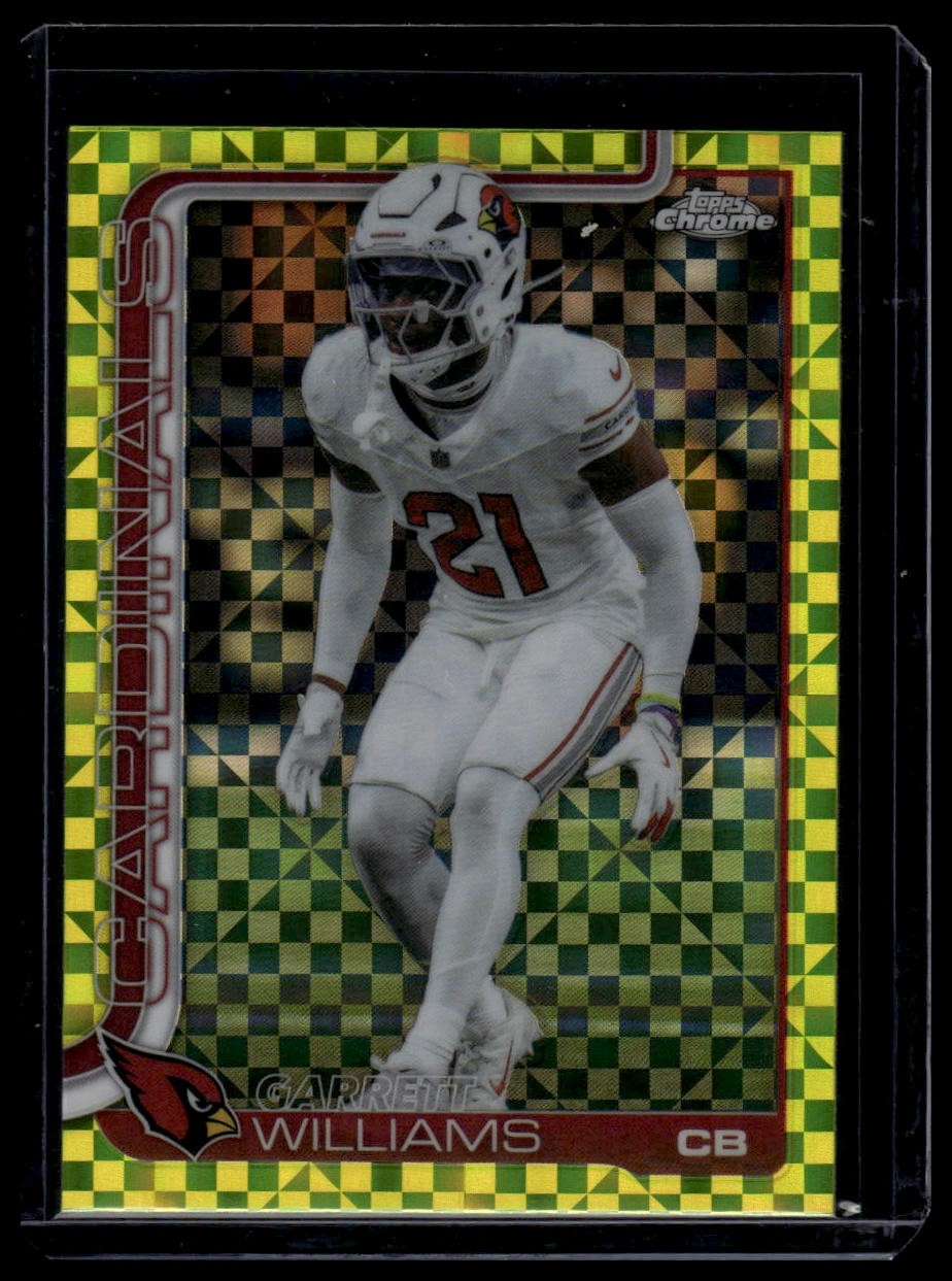 2025 Topps Chrome #6 Garrett Williams Lime Green X-Fractor