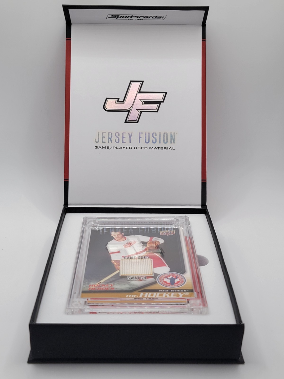 Upper Deck Mr. Hockey, Gordie Howe Jersey Fusion Relic, Original Box- HCO13