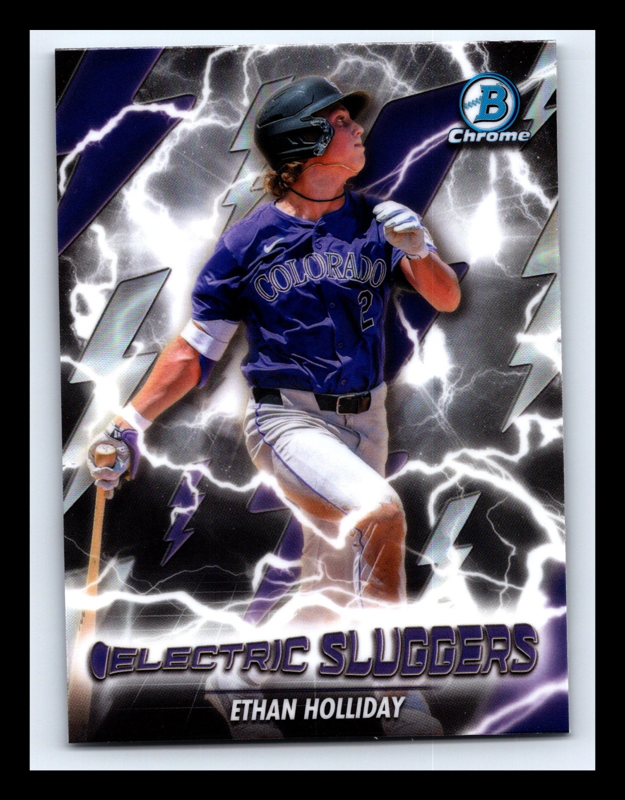 2026 Bowman Chrome Ethan Holliday #ES-13 Electric Sluggers Rockies SS RC