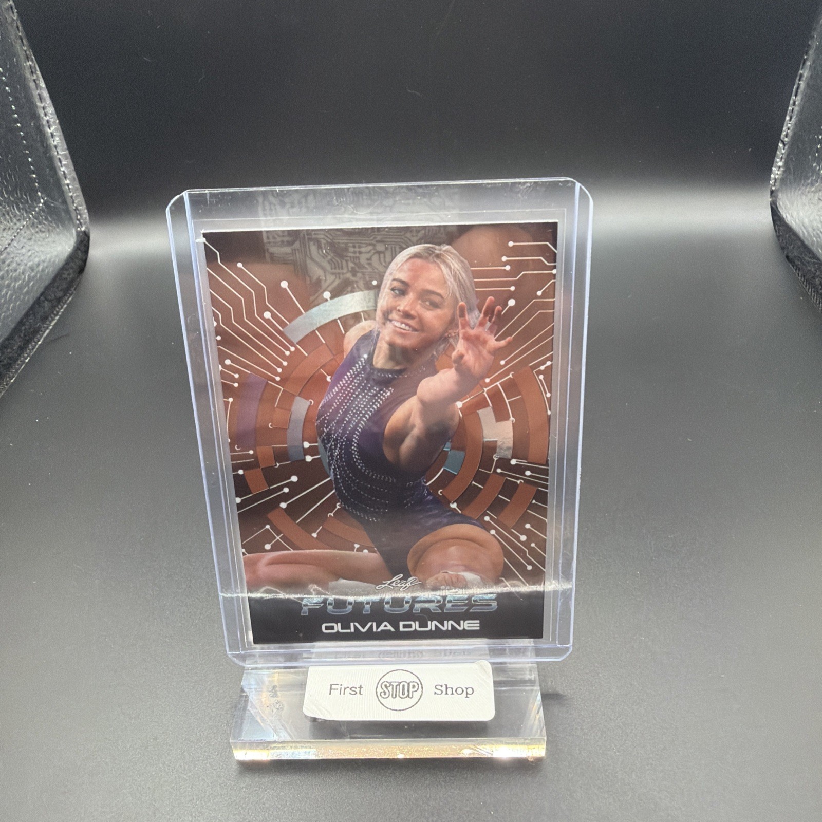 Olivia Dunne 2024 Leaf Futures Multi Sport Bronze Foil Gymnastics
