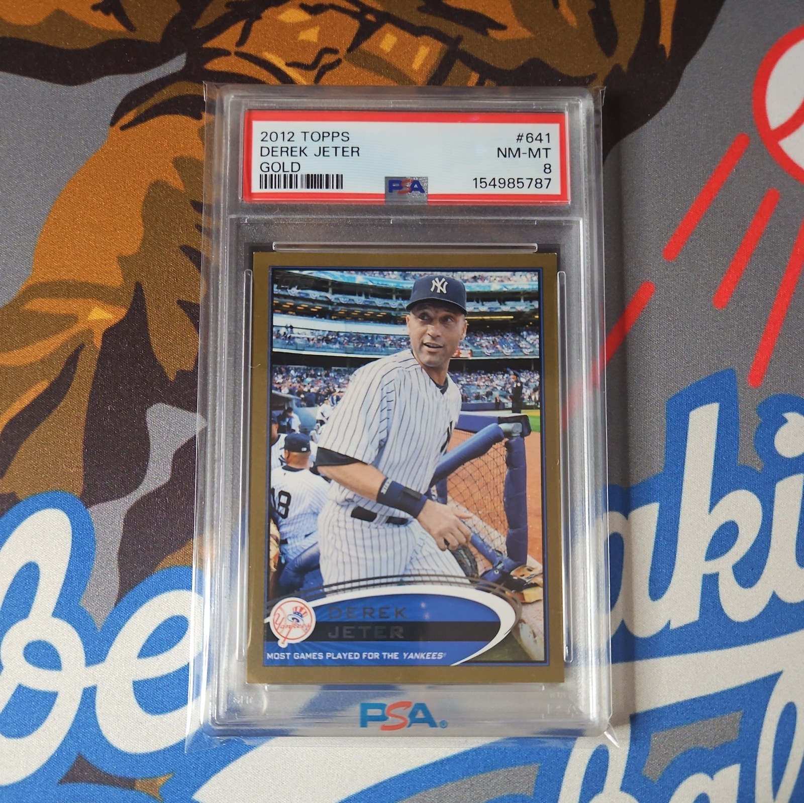 2012 Topps Derek Jeter Gold /2012 PSA 8