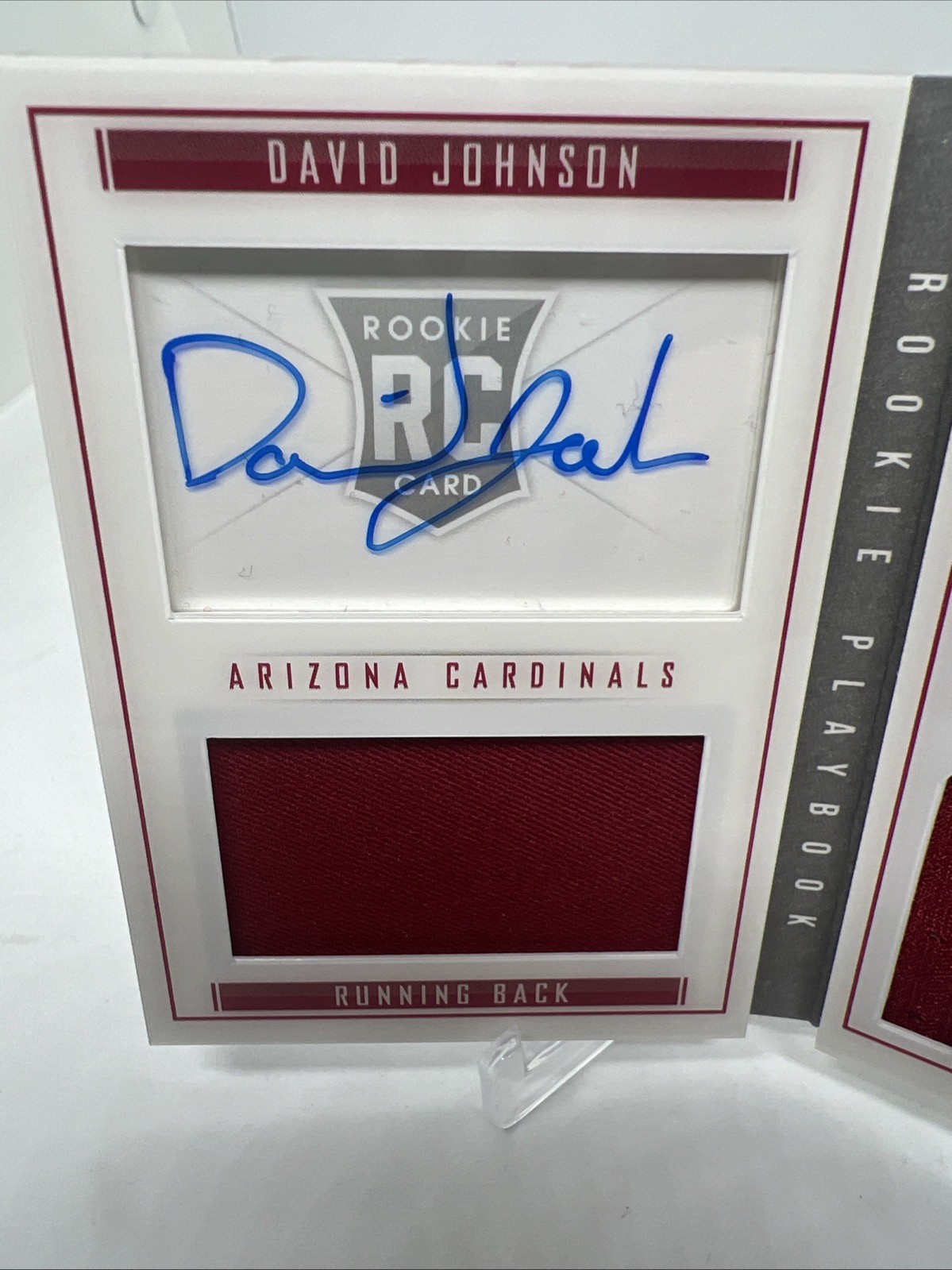 DAVID JOHNSON 2015 Panini Playbook ROOKIE Patch Autograph Booklet /199 RC