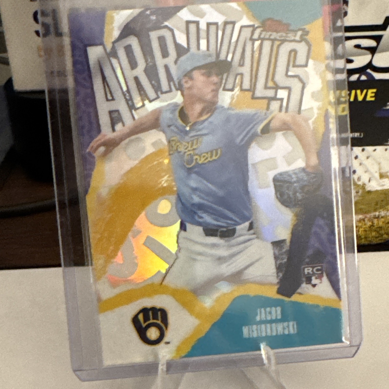 2026 Topps Finest Arrivals Jacob Misiorowski RC #A-18 Refractor Brewers