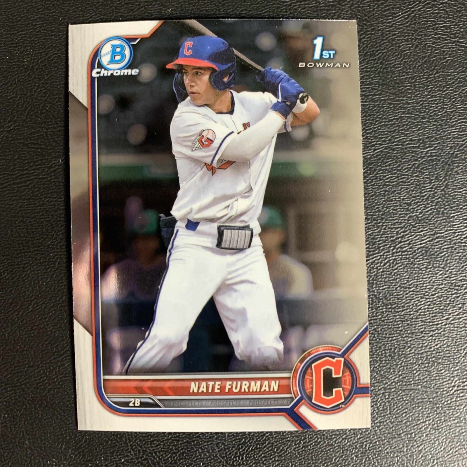 2022 Bowman Draft Nate Furman 1st Bowman Chrome Cleveland Guardians