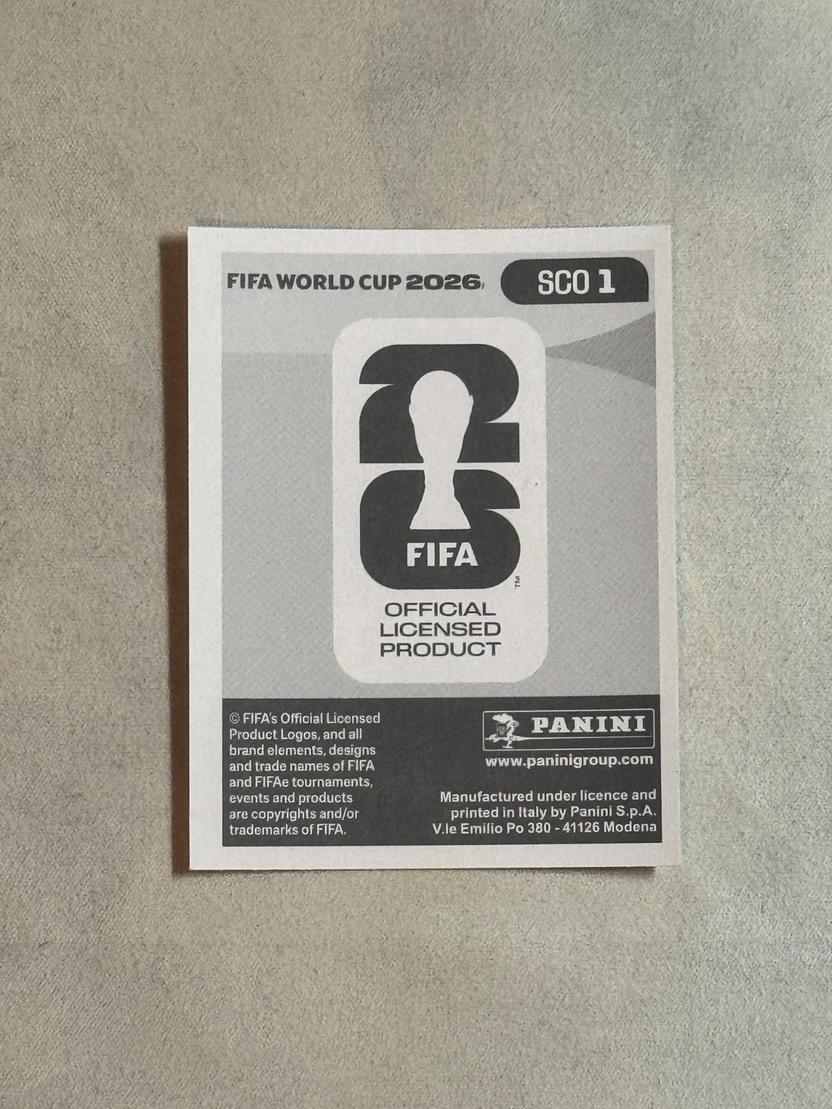 2026 Panini FIFA World Cup Sticker Foil Team Logo #SCO1 Scotland