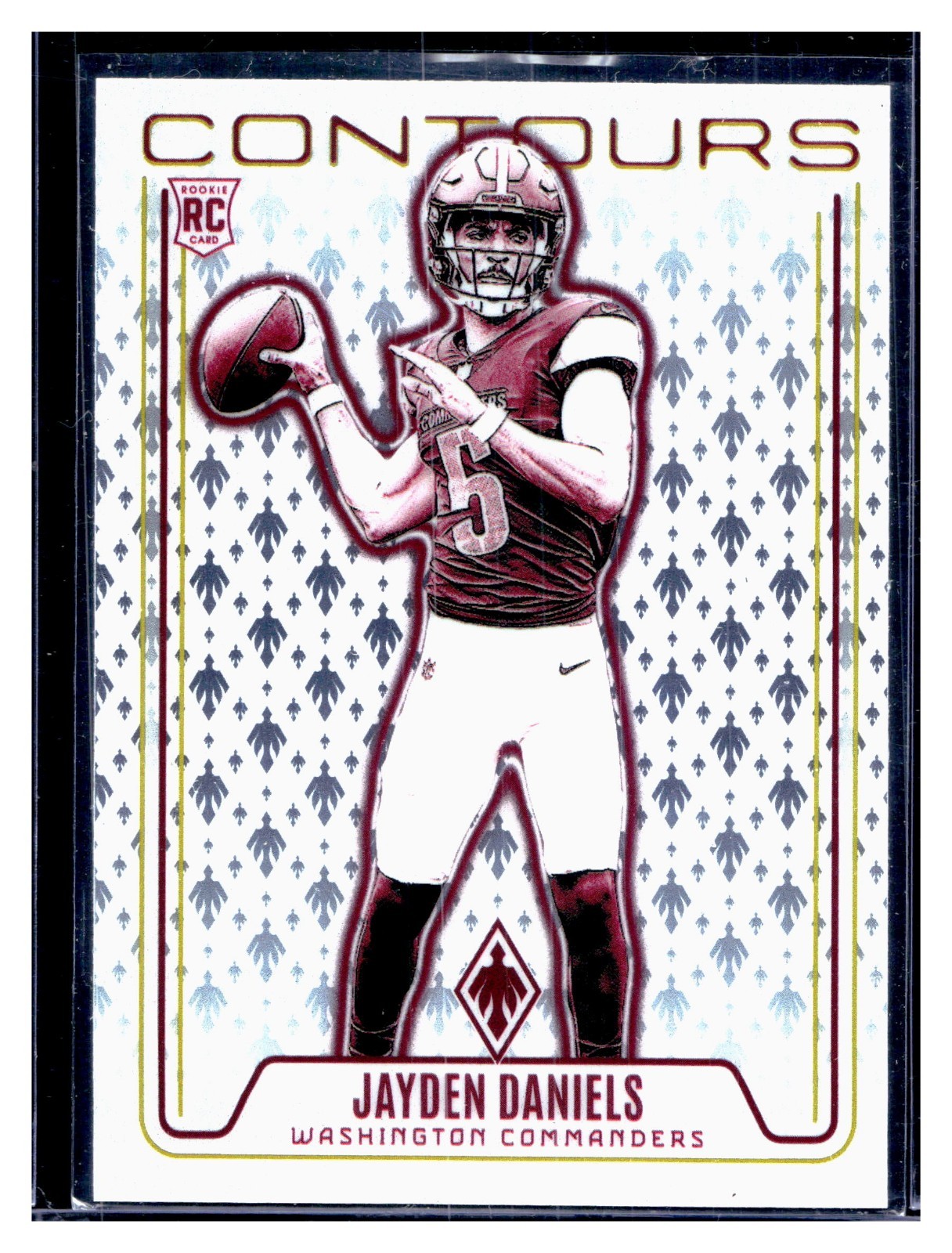 2024 Panini Phoenix Contours Jayden Daniels #CON-JDS RC Rookie SP Parallel NFL
