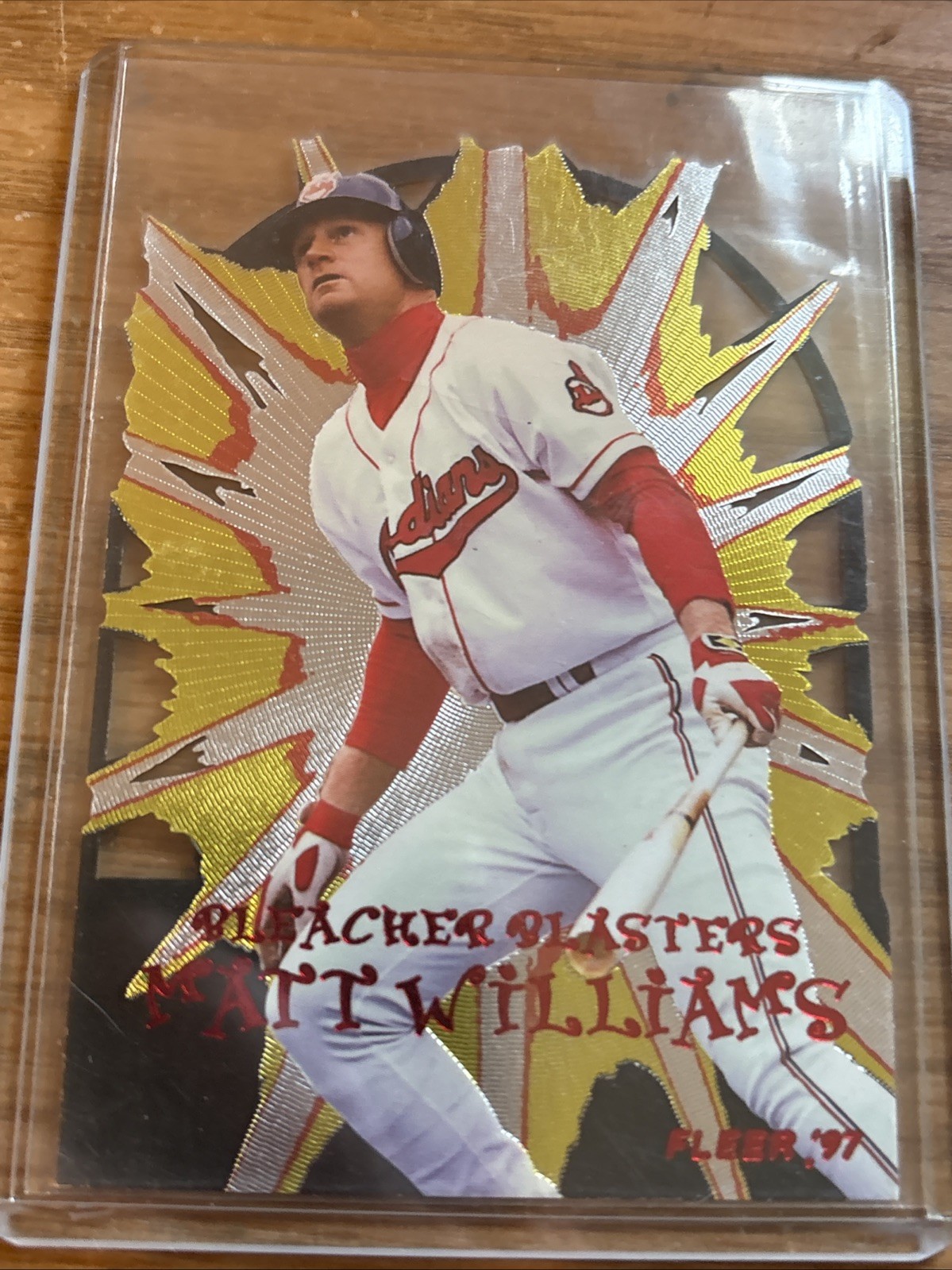 1997 Fleer Bleacher Blasters Matt Williams Card #10 Indians