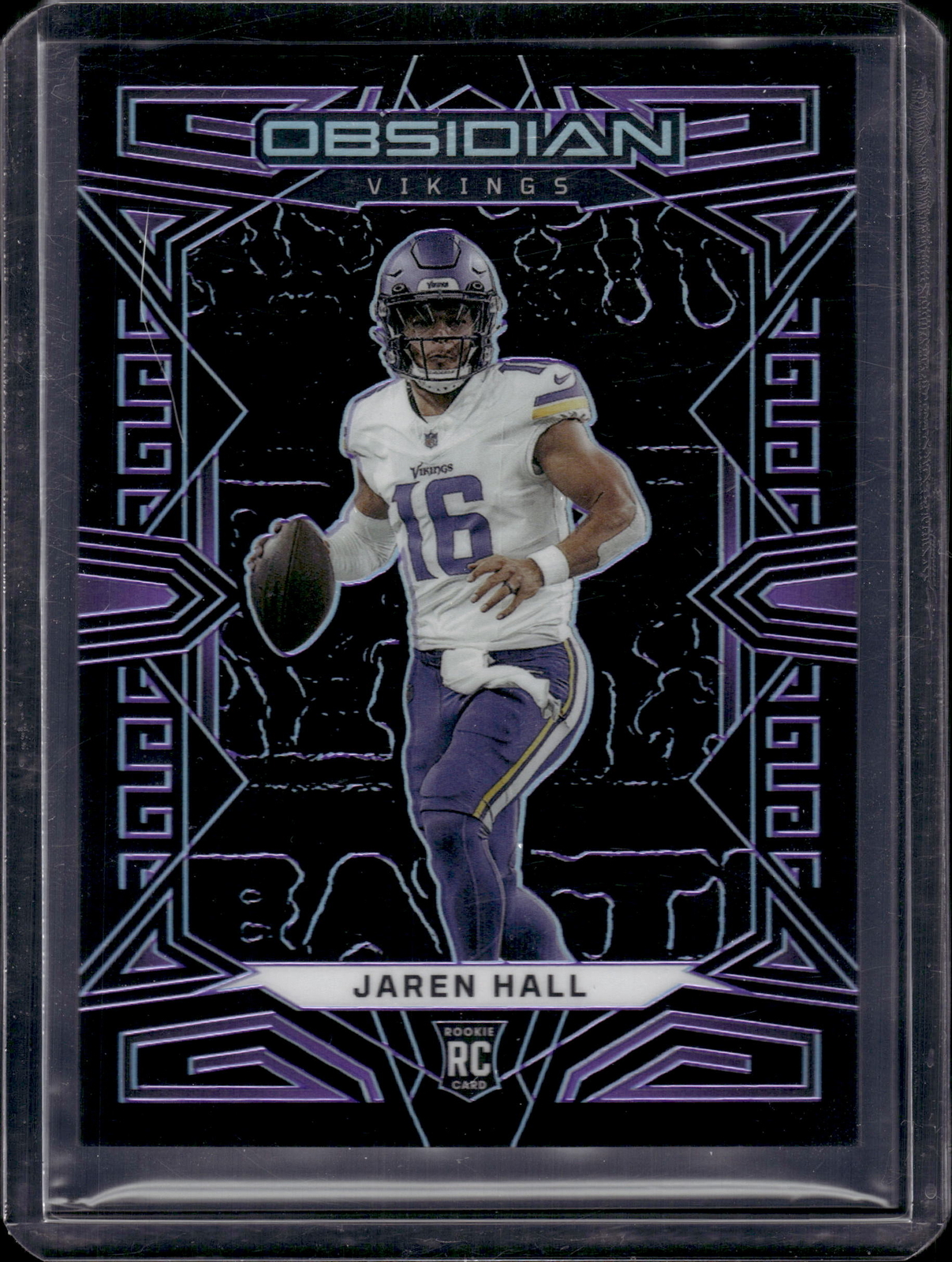 2023 Panini Obsidian #165 Jaren Hall Electric Etch Purple #/75