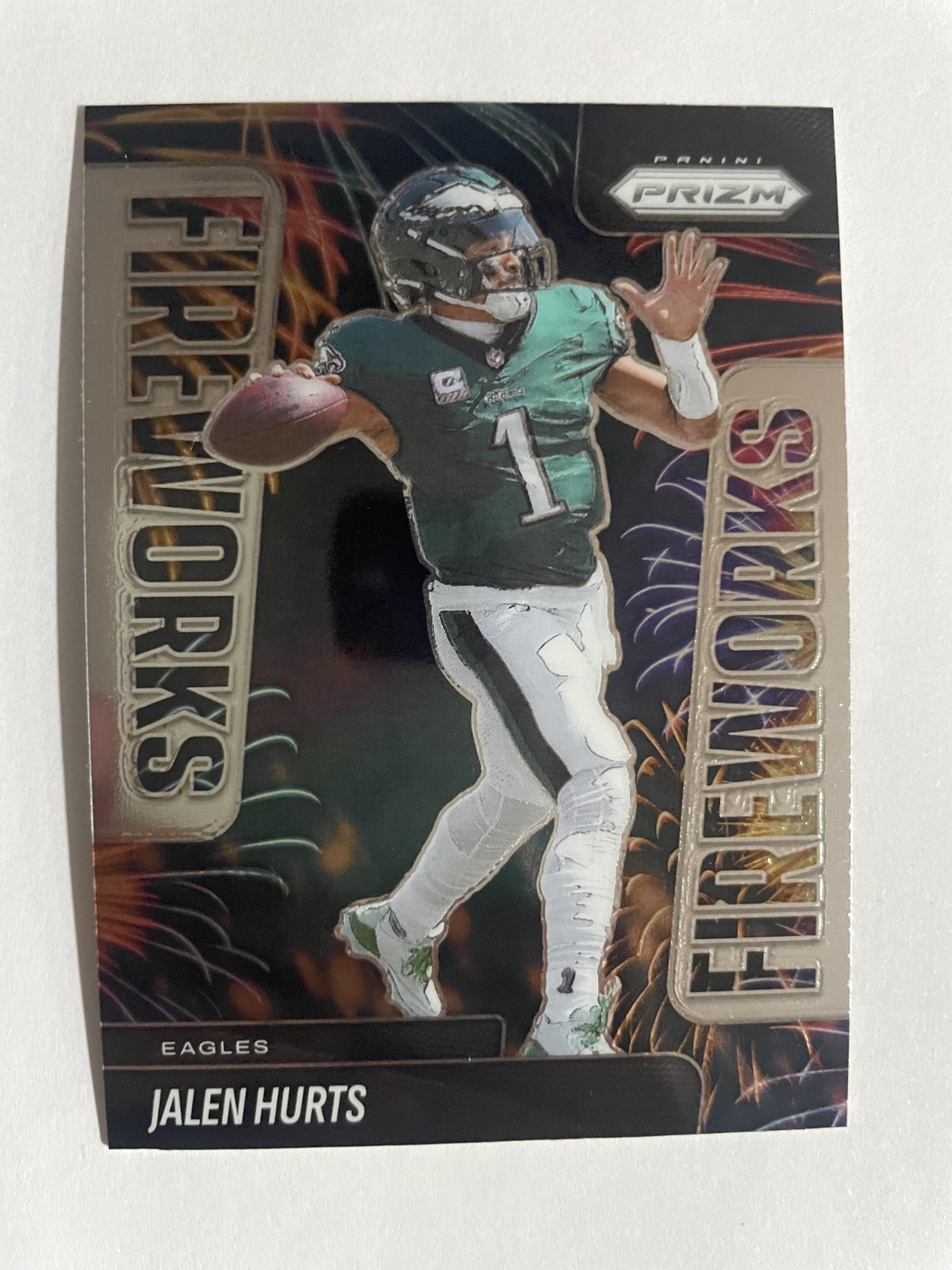 2025 Panini Prizm – Fireworks Jalen Hurts #5