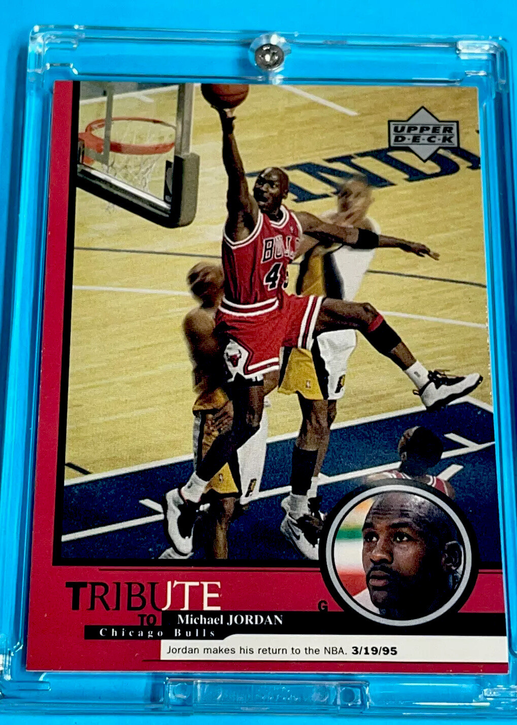 Michael Jordan Card – 90’s SP – UPPER DECK SP INSERT – WEARING BULLS JERSEY #45