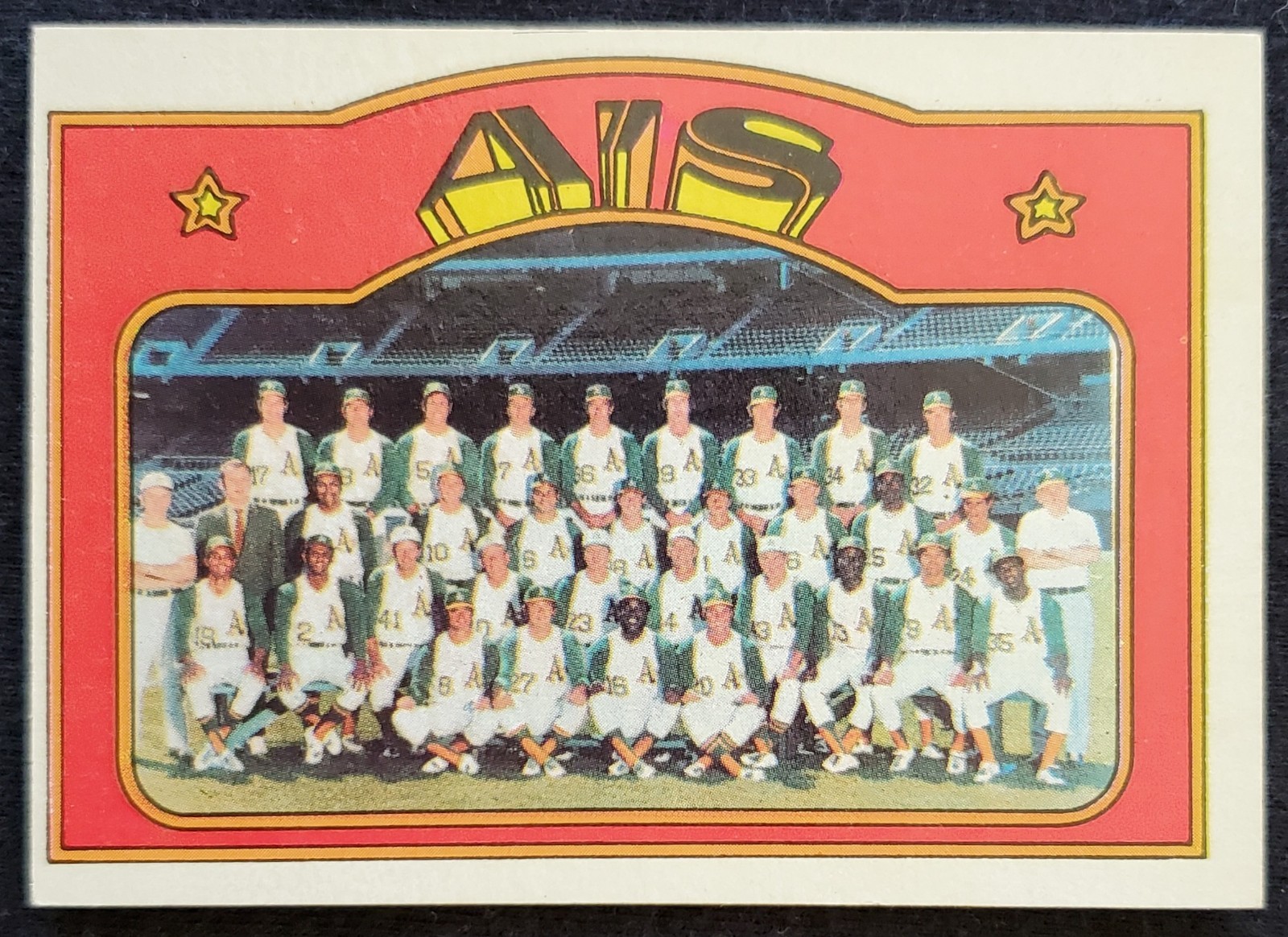 1972 Oakland A’s Team Records MLB Topps Card #454