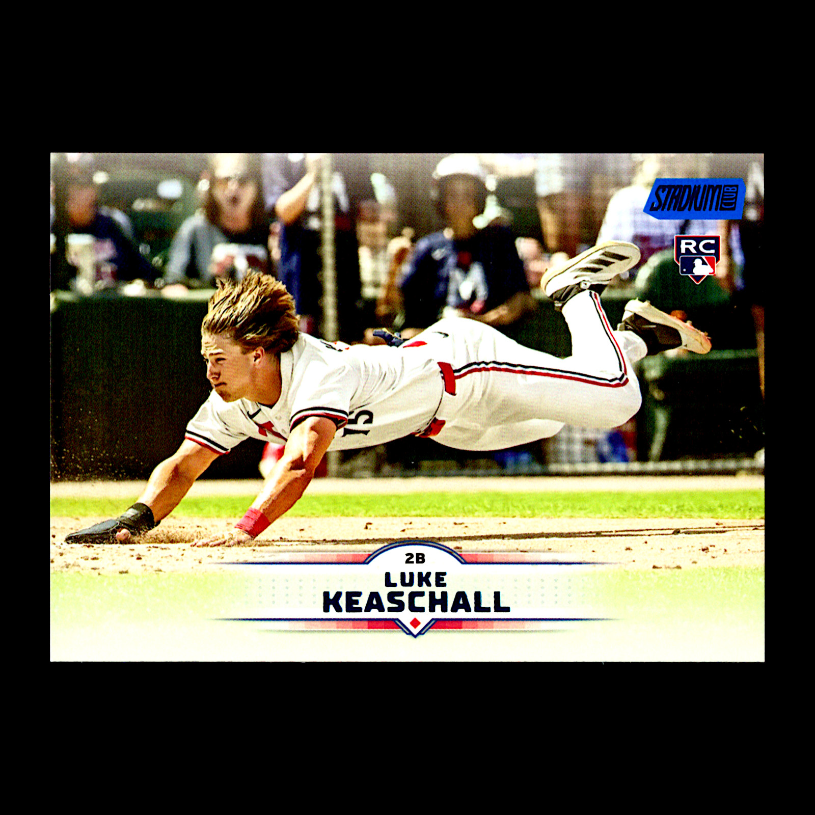 2025 Topps Stadium Club Luke Keaschall RC Blue Foil Logo Twins SP Print Run 275