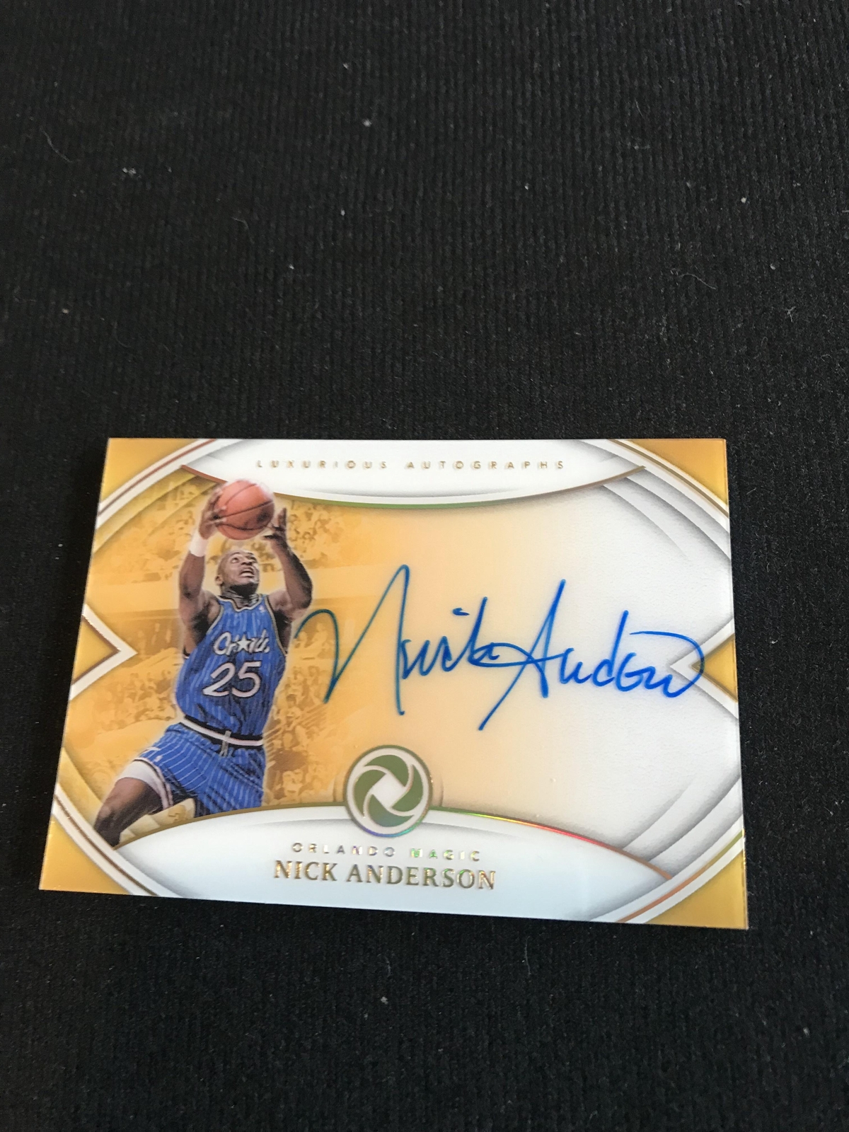 Nick Anderson 2018-19 Panini Opulence #LA-NAN Luxurious Autographs #69/79