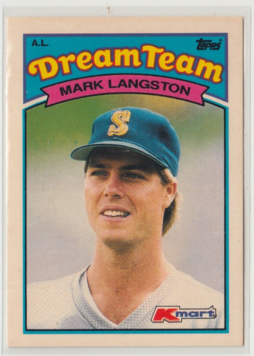 1989 Topps Kmart Dream Team Mark Langston Seattle Mariners #21