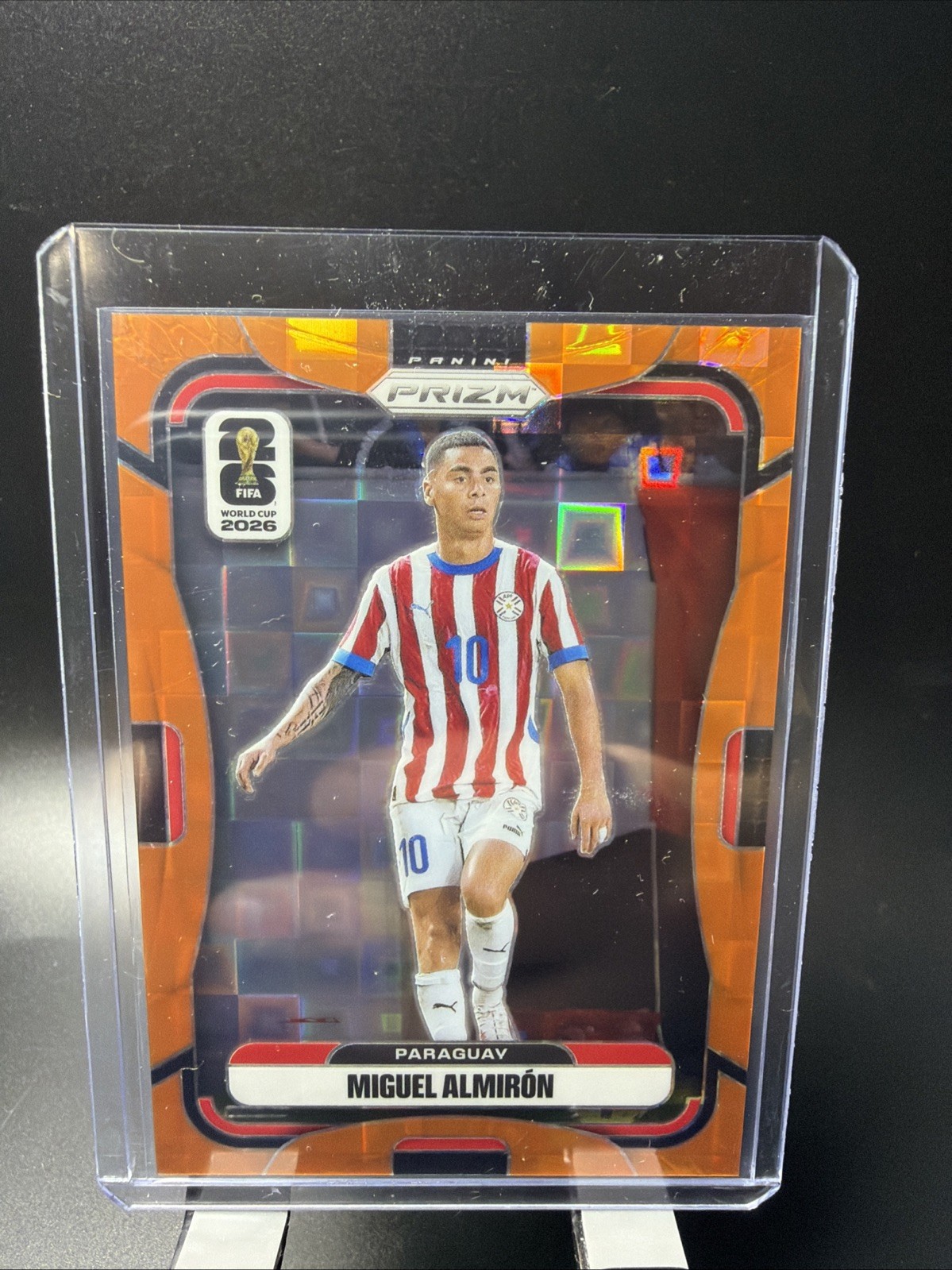 2026 PANINI PRIZM WORLD CUP FIFA ORANGE PANDORA MIGUEL ALMIRON /215