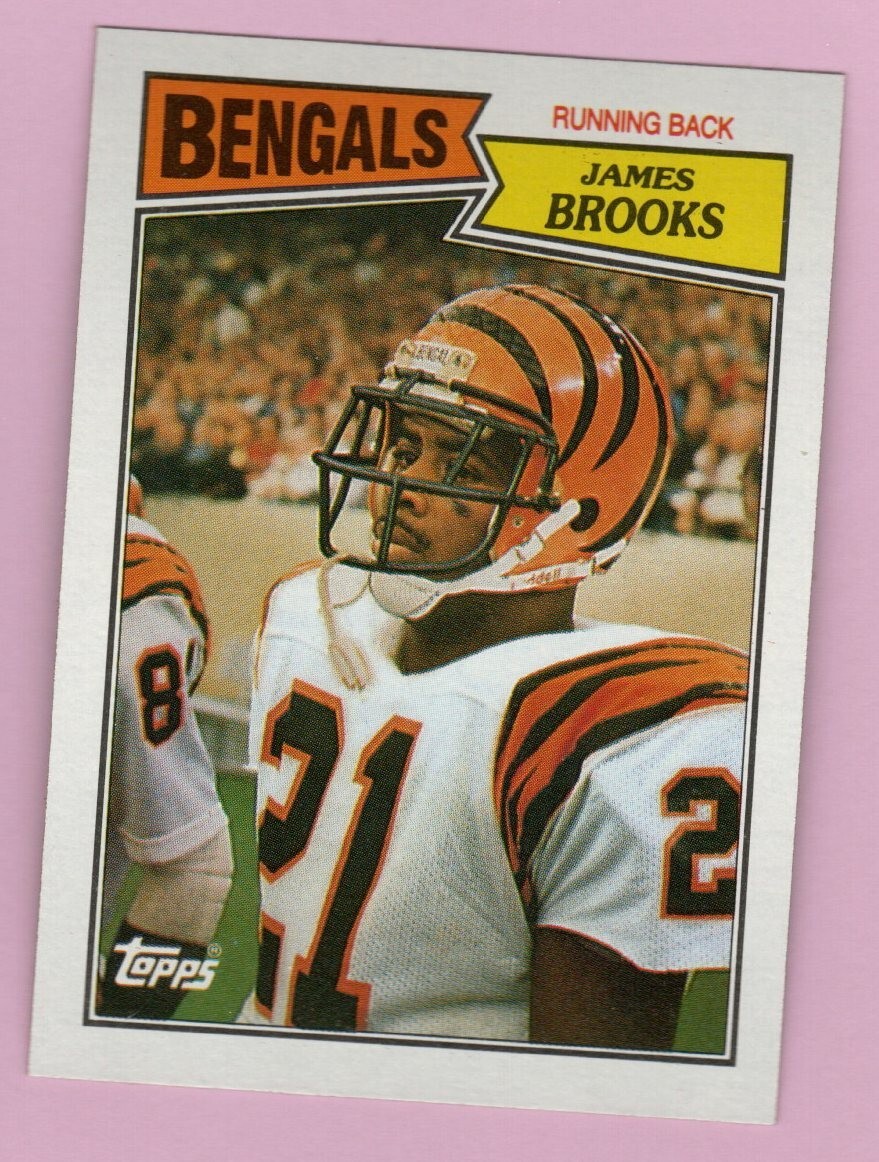 1987 Topps Football #186 James Brooks Cincinnati Bengals Running Back