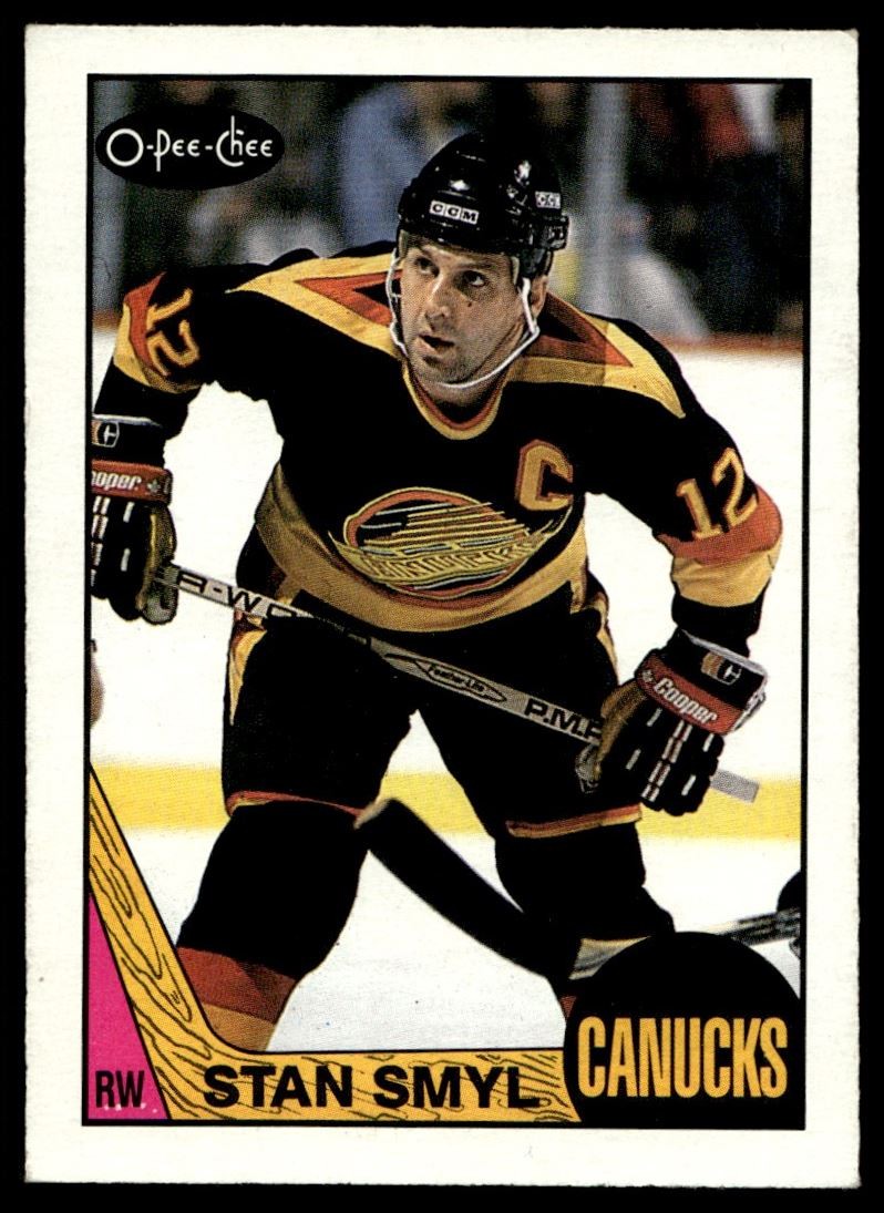 1987-88 O-Pee-Chee Stan Smyl Vancouver Canucks #4