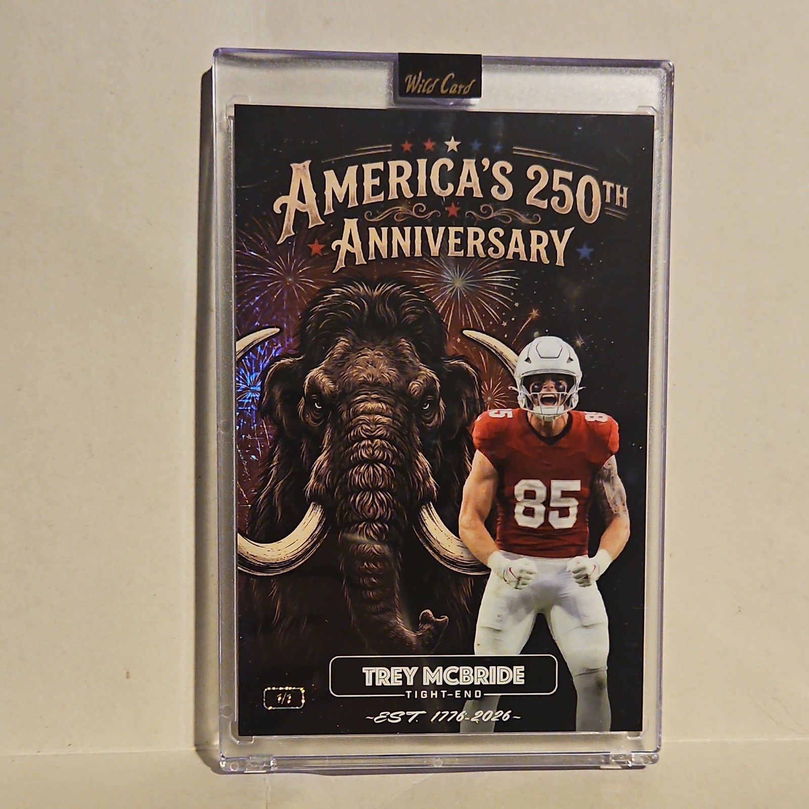 1/1 Trey McBride 2026 Wild Card America’s 250th Anniversary