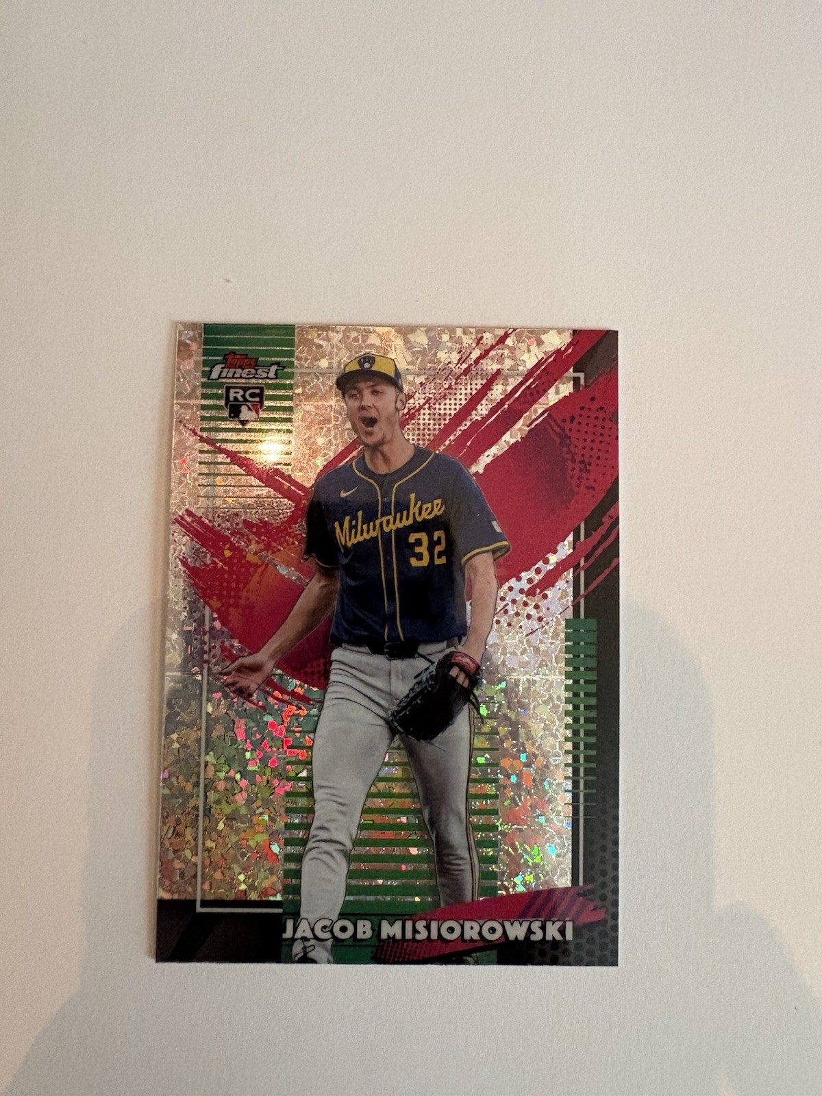 2026 Topps Finest Jacob Misiorowski RC RARE Mini Diamond Refractor #218