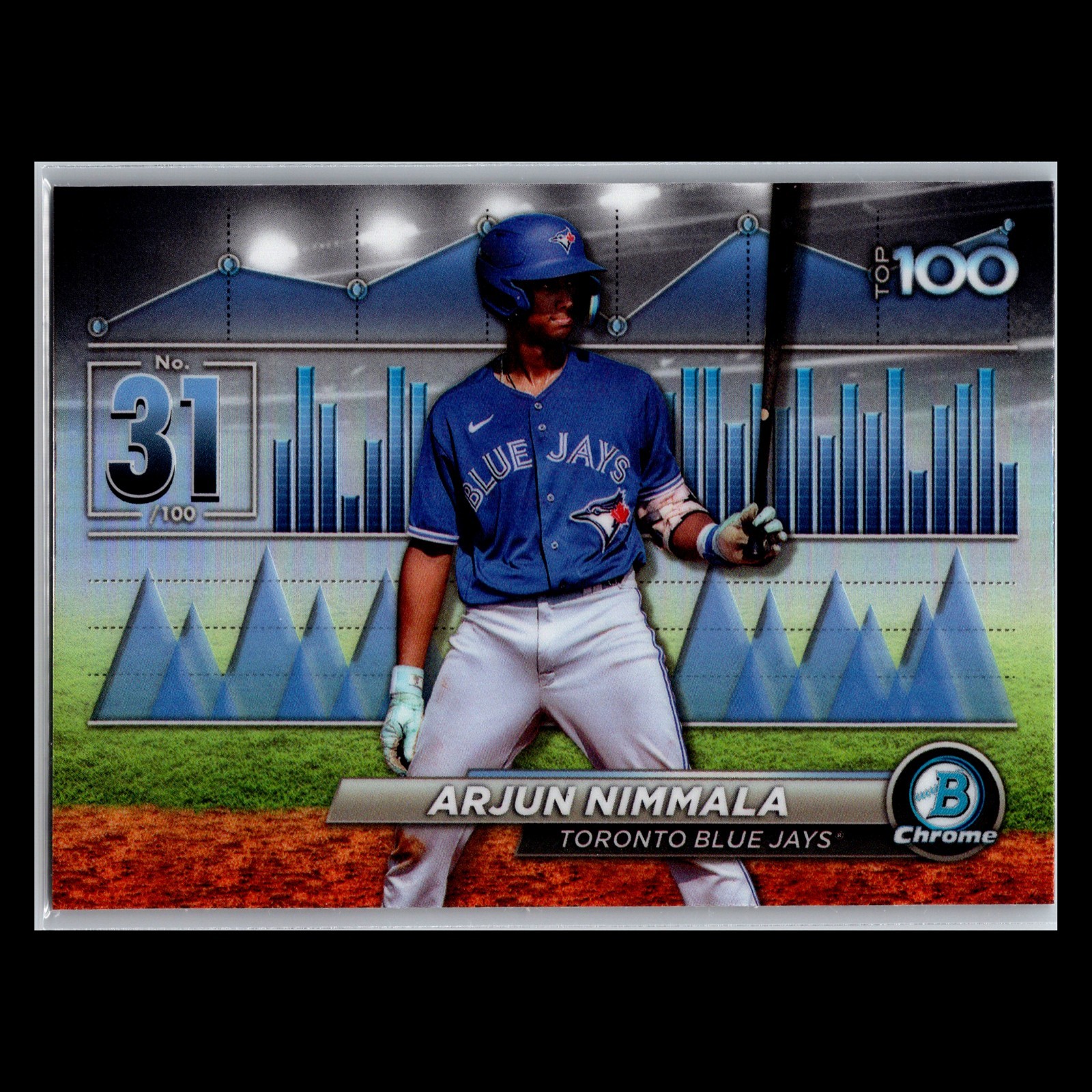 2024 Bowman – #BTP-31 Arjun Nimmala Bowman Scouts’ Top 100 – Toronto Blue Jays