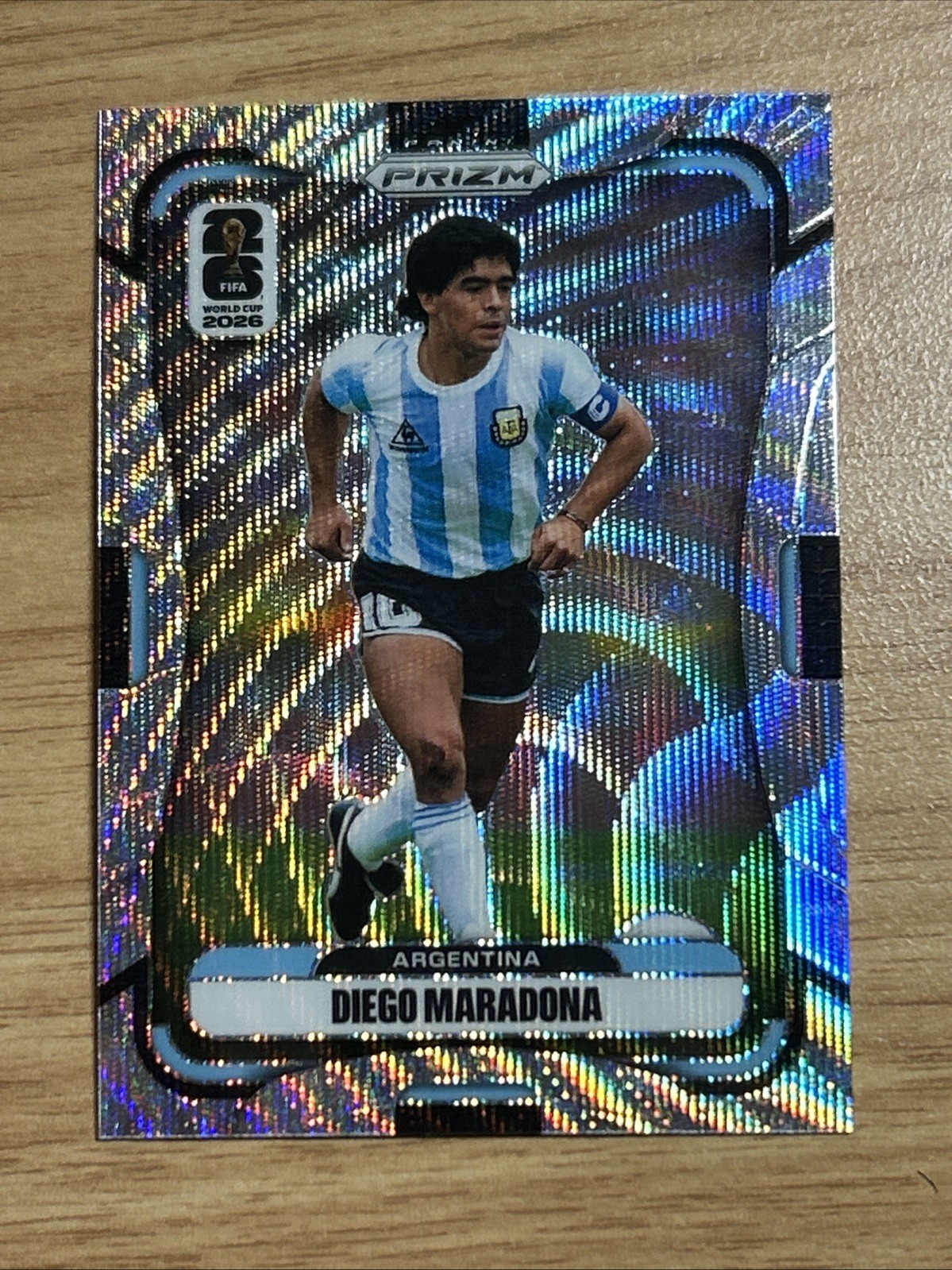 2026 Panini Prizm FIFA World Cup Diego Maradona Silver Wave Prizm Argentina