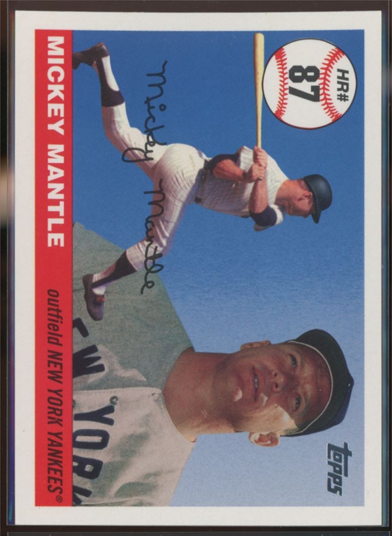 2006 Topps #MHR87 Mickey Mantle Mickey Mantle Home Run History