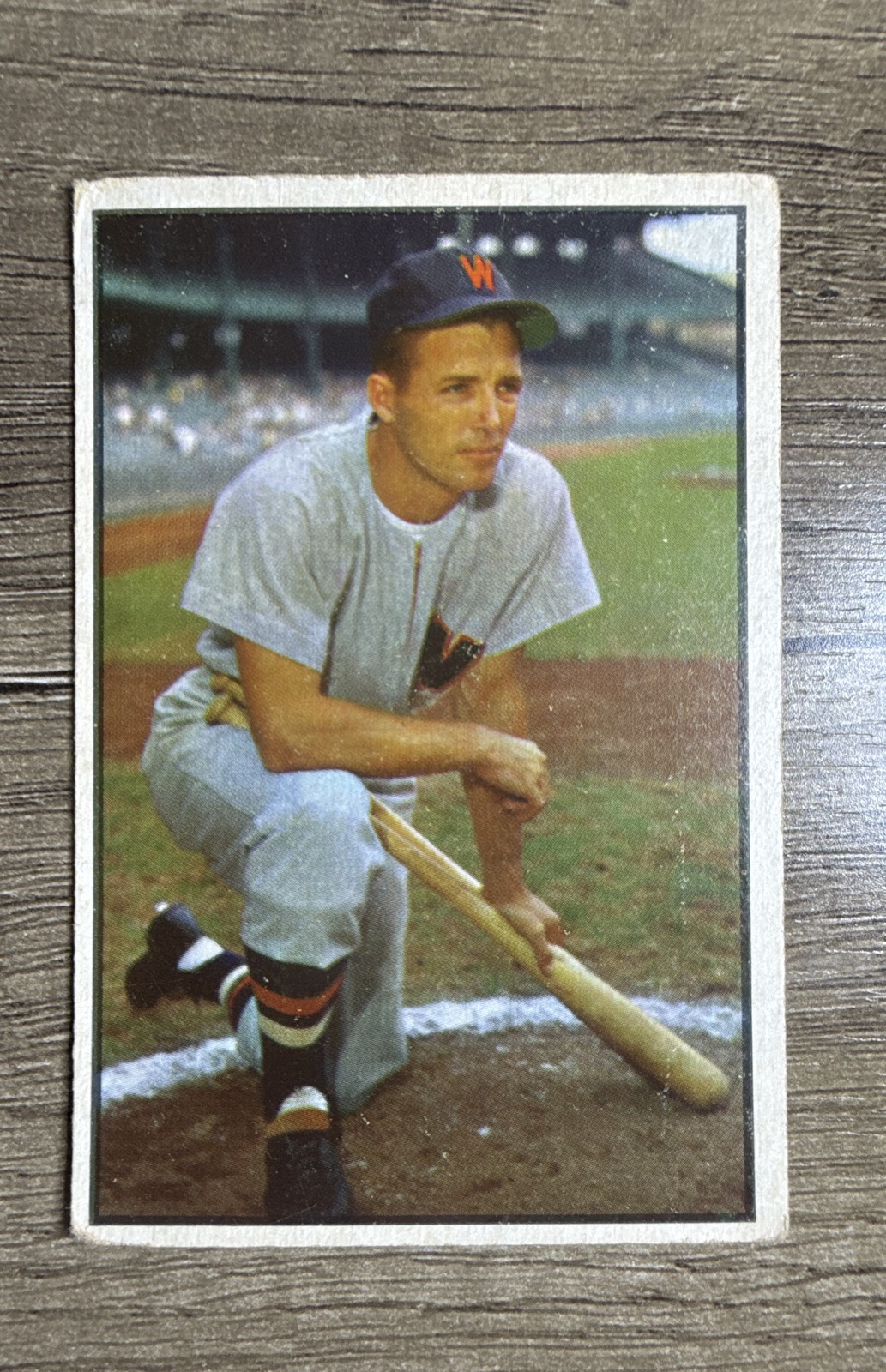 1953 Bowman Color – Jim Busby #15 Light Wrinkle