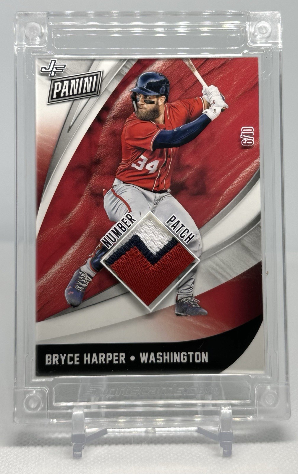 2022 Jersey Fusion Bryce Harper Game Worn Three Color Patch /10