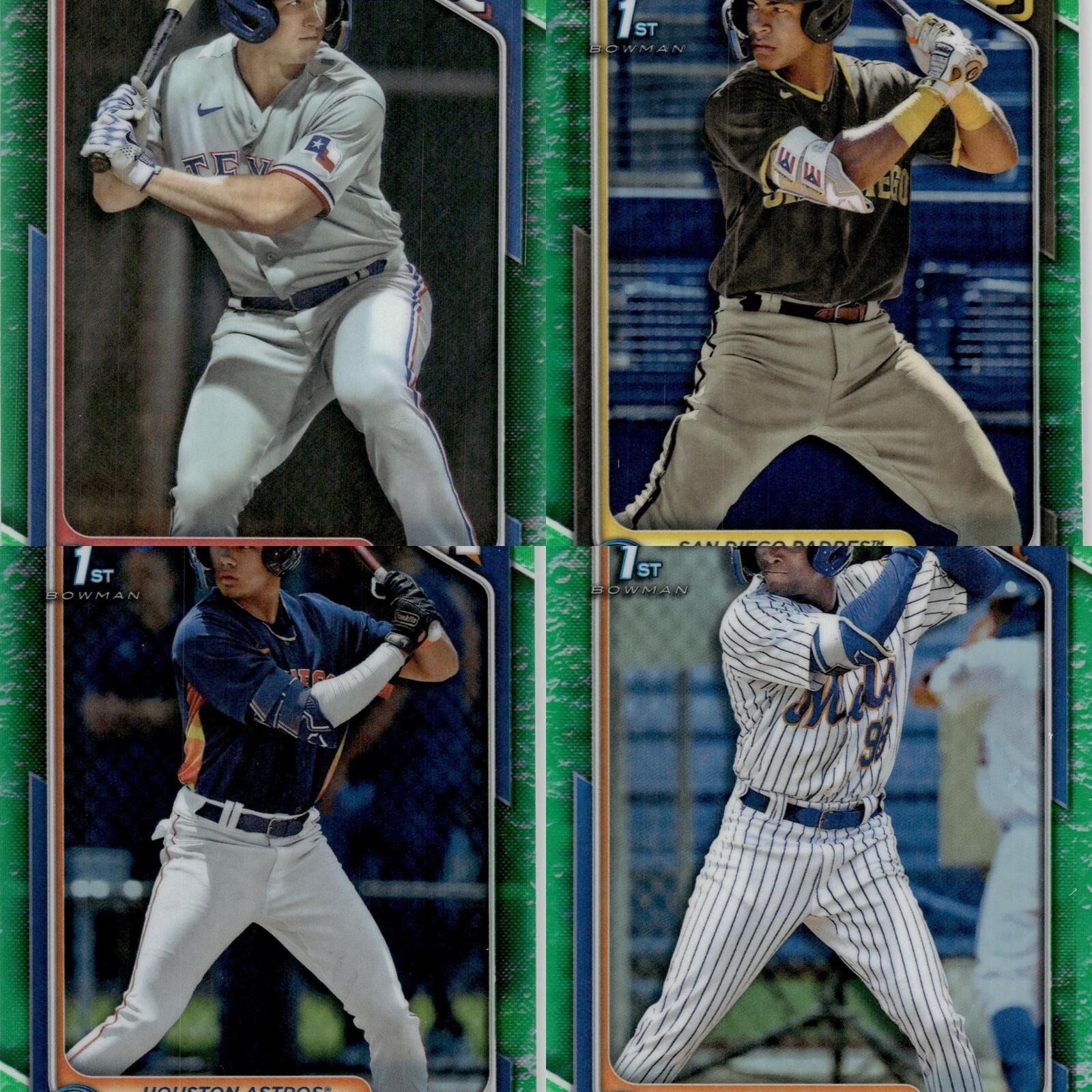 2024 Bowman Lunar Glow Chrome BCP1-BCP150 You Pick Complete Your Set