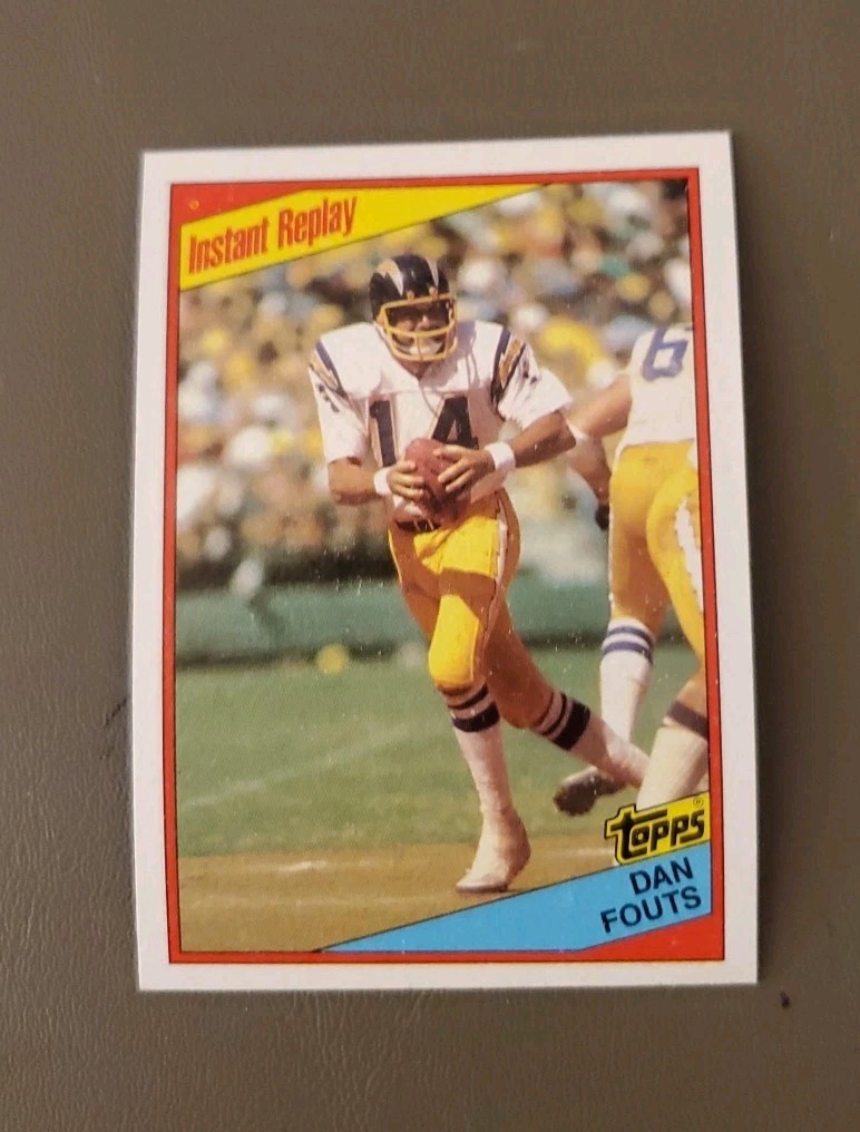 1984 Topps #180 Dan Fouts Instant Replay Football card! Chargers! HOF NM-MT