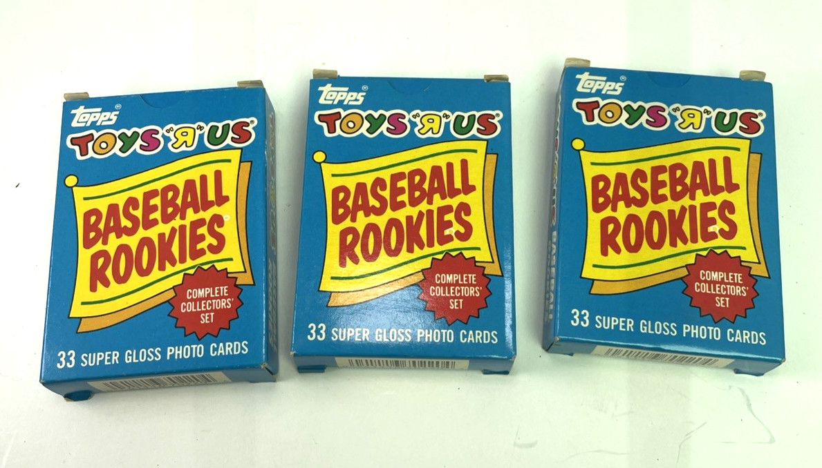 1987 Toys R Us Topps Baseball Rookies 3 COMPLETE Sets of (33) BONDS CANSECO BO +